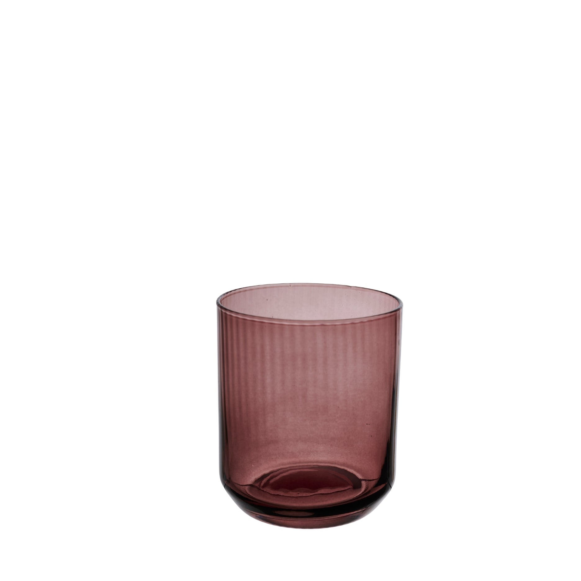 Ribbed Glas-Teelichthalter