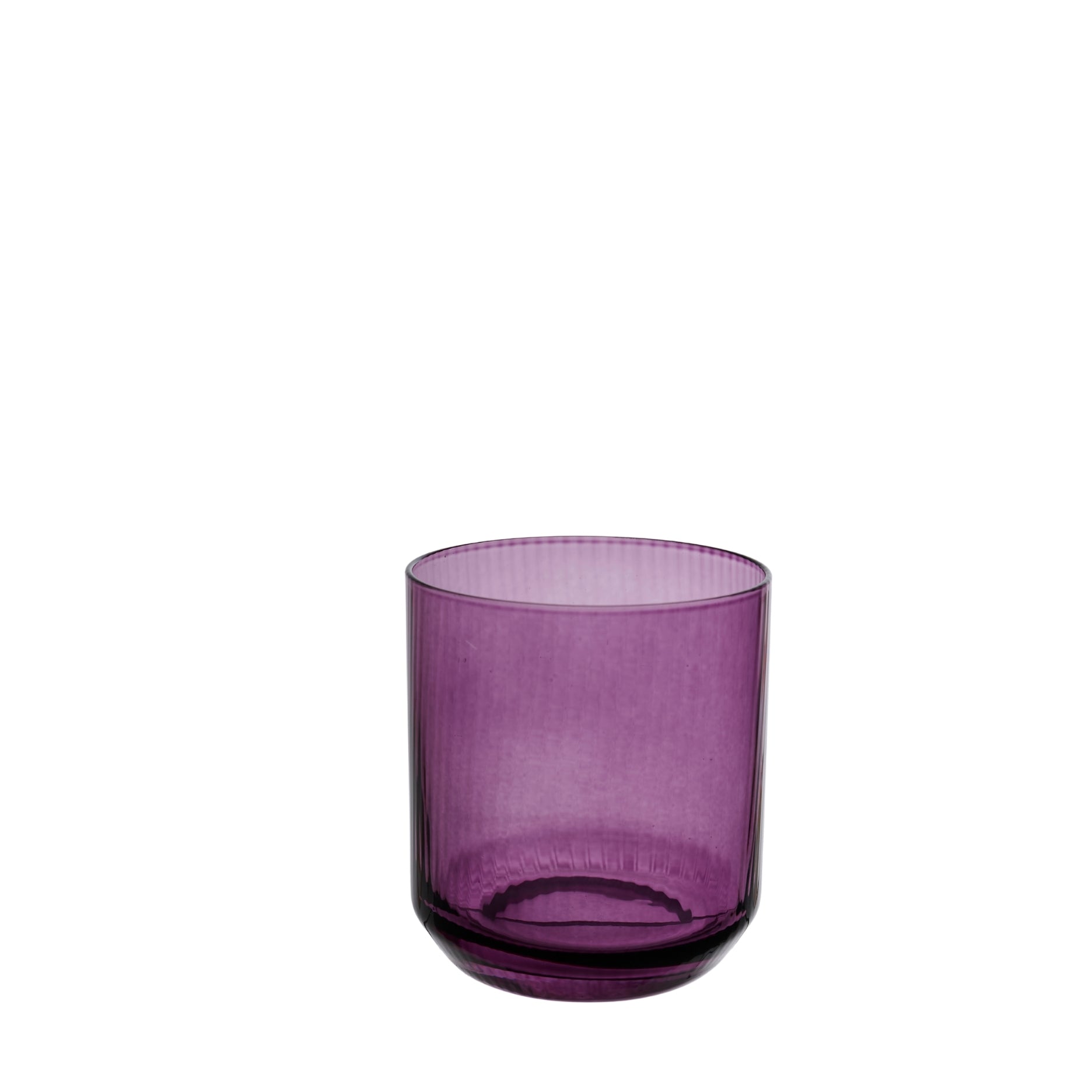 Ribbed Glas-Teelichthalter