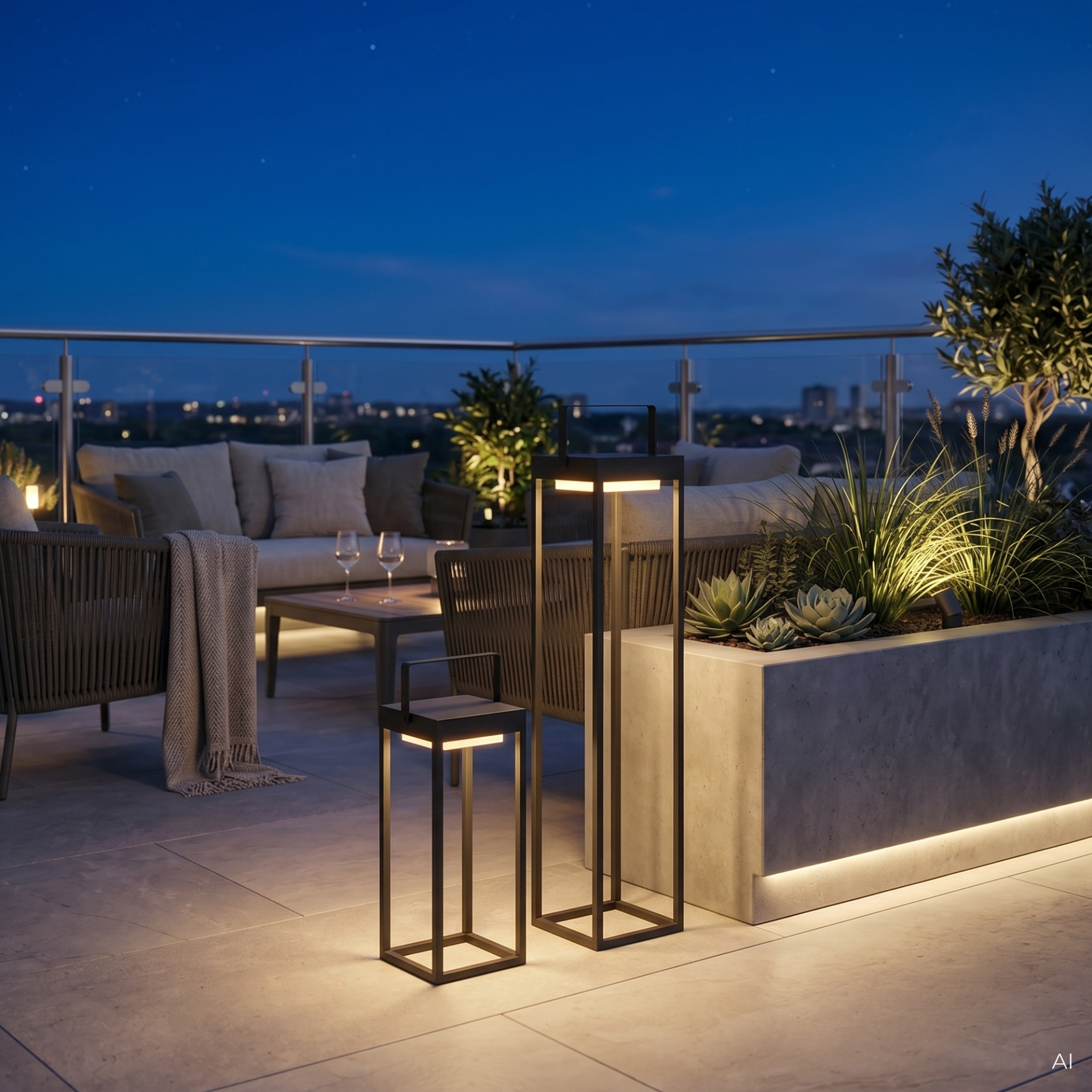 Kylo II LED lanterne m. solceller H30