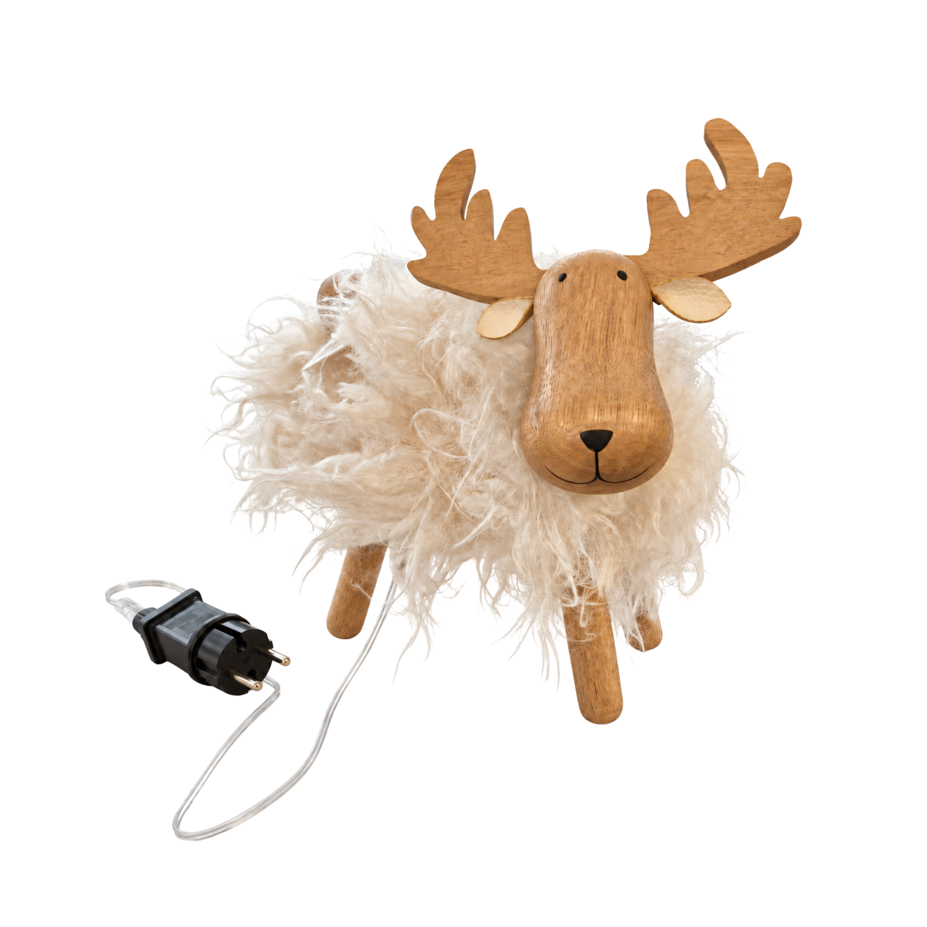 LED Holz-Elchlampe