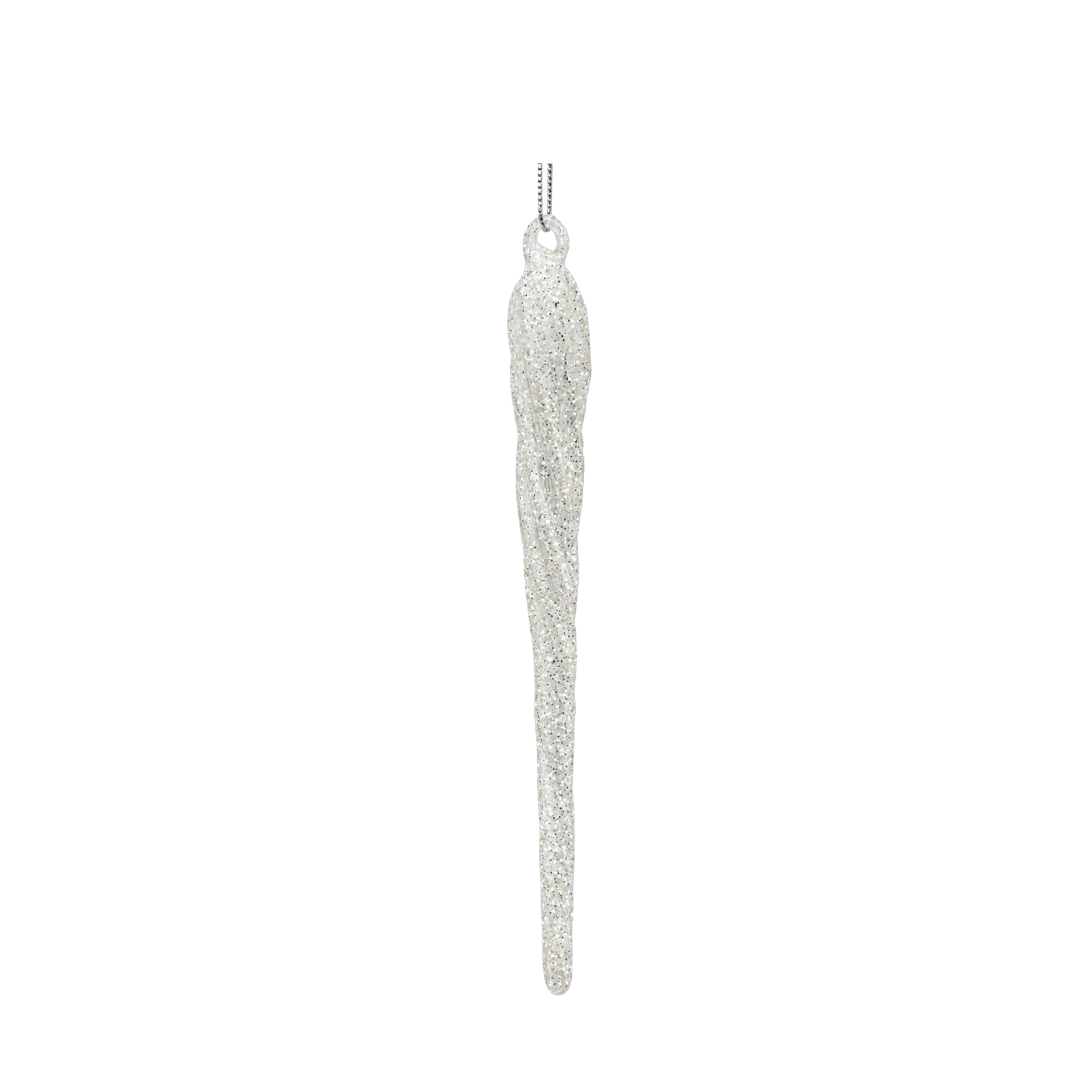 Eiszapfen aus Glas m.Glitzer - L20cm