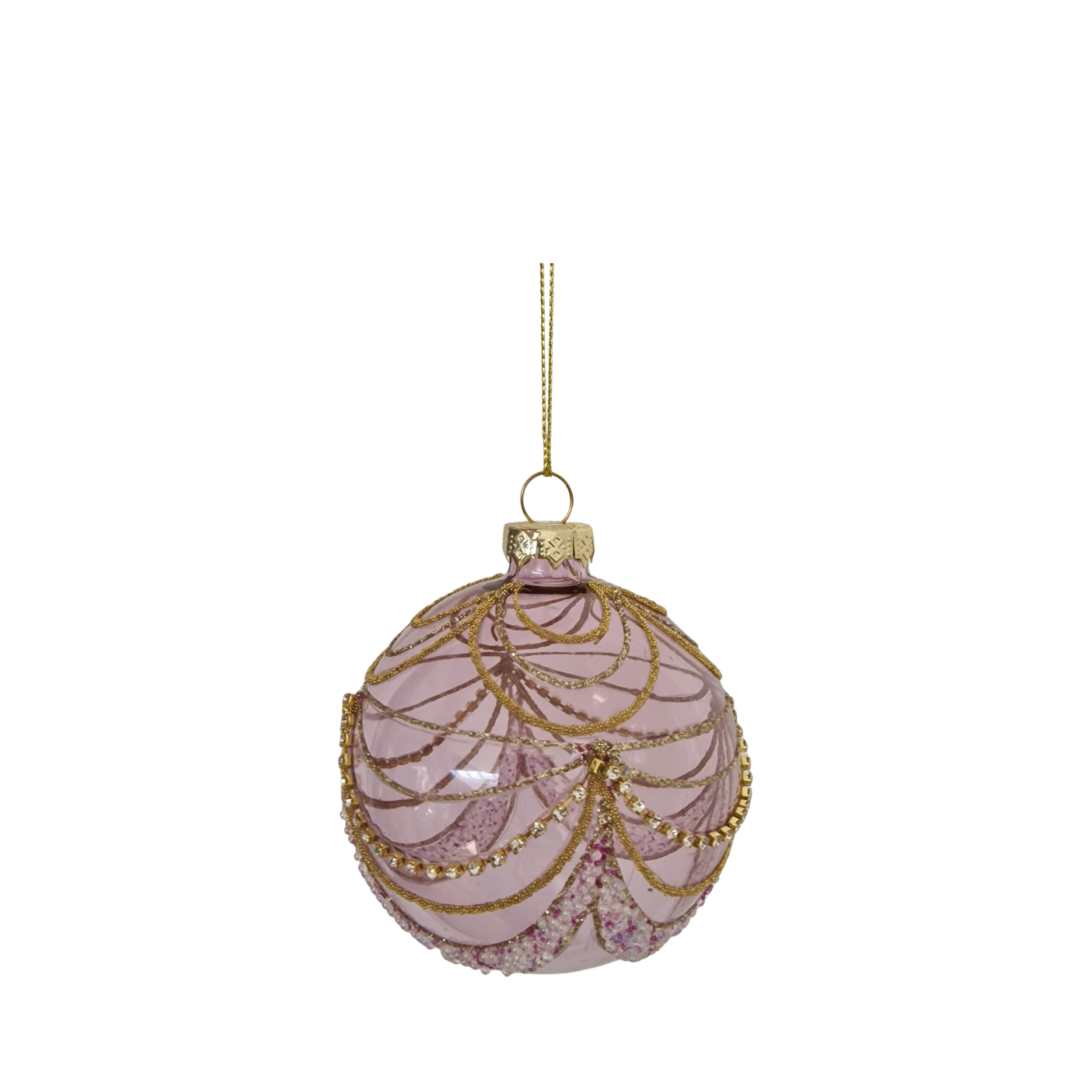 Weihnachtskugel m. Diamantschleife
