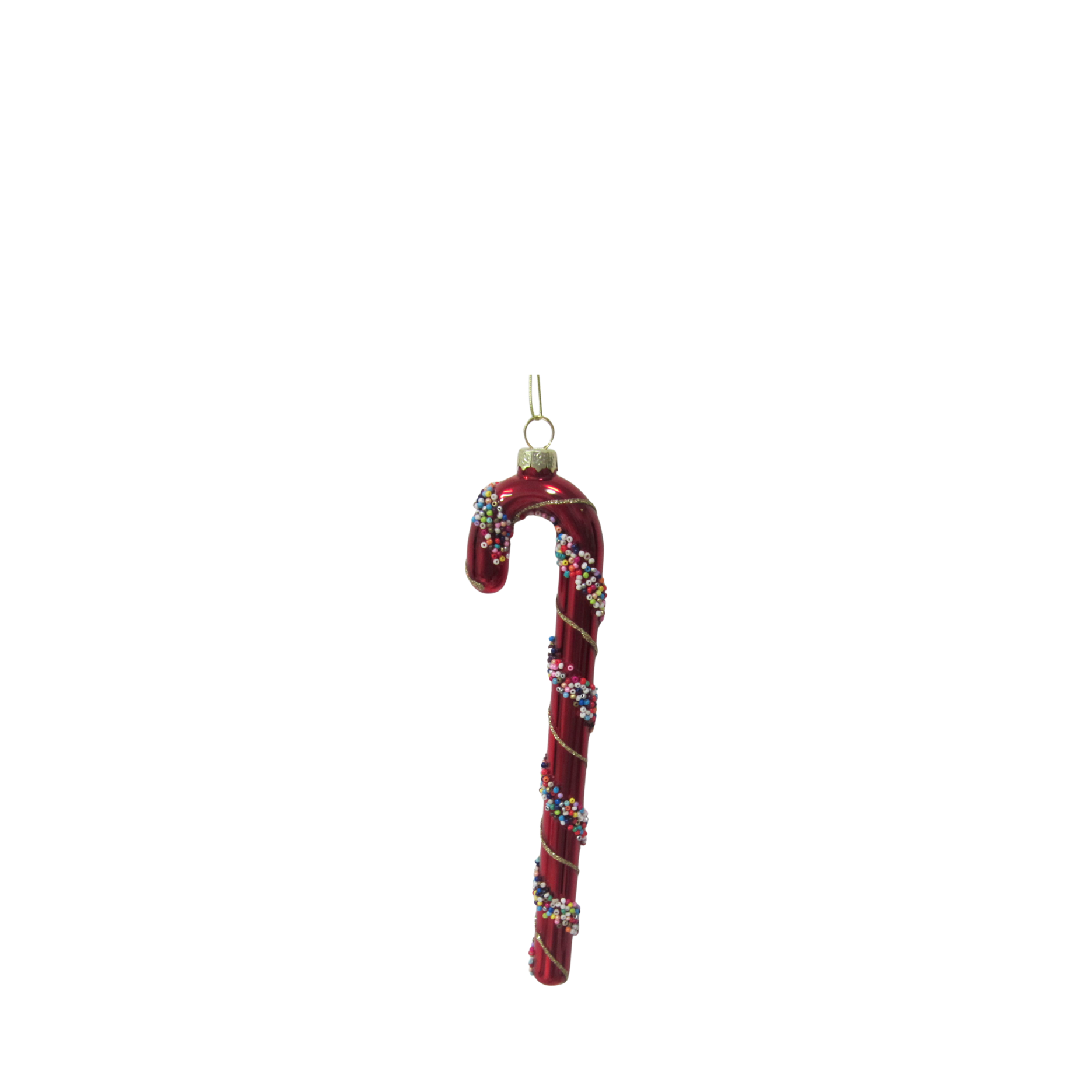 Lutscher-Weihnachtsanhänger m. Zuckerperlen