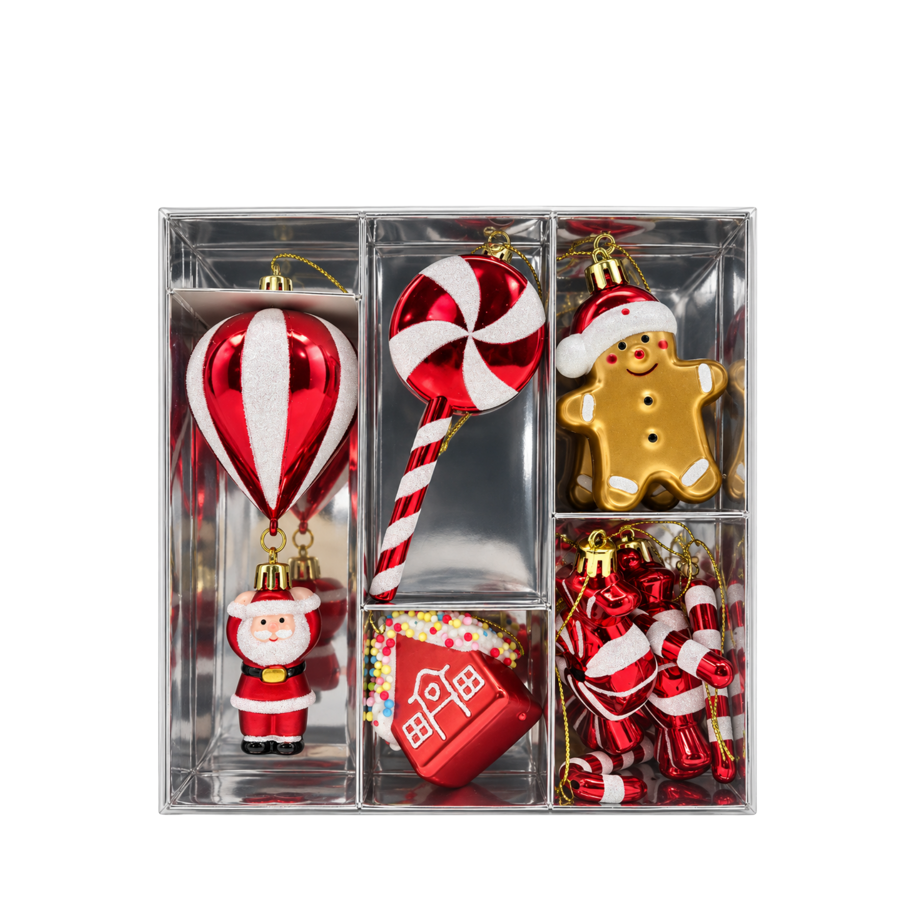 Weihnachtsanhänger Geschenkbox, 11 Stück.