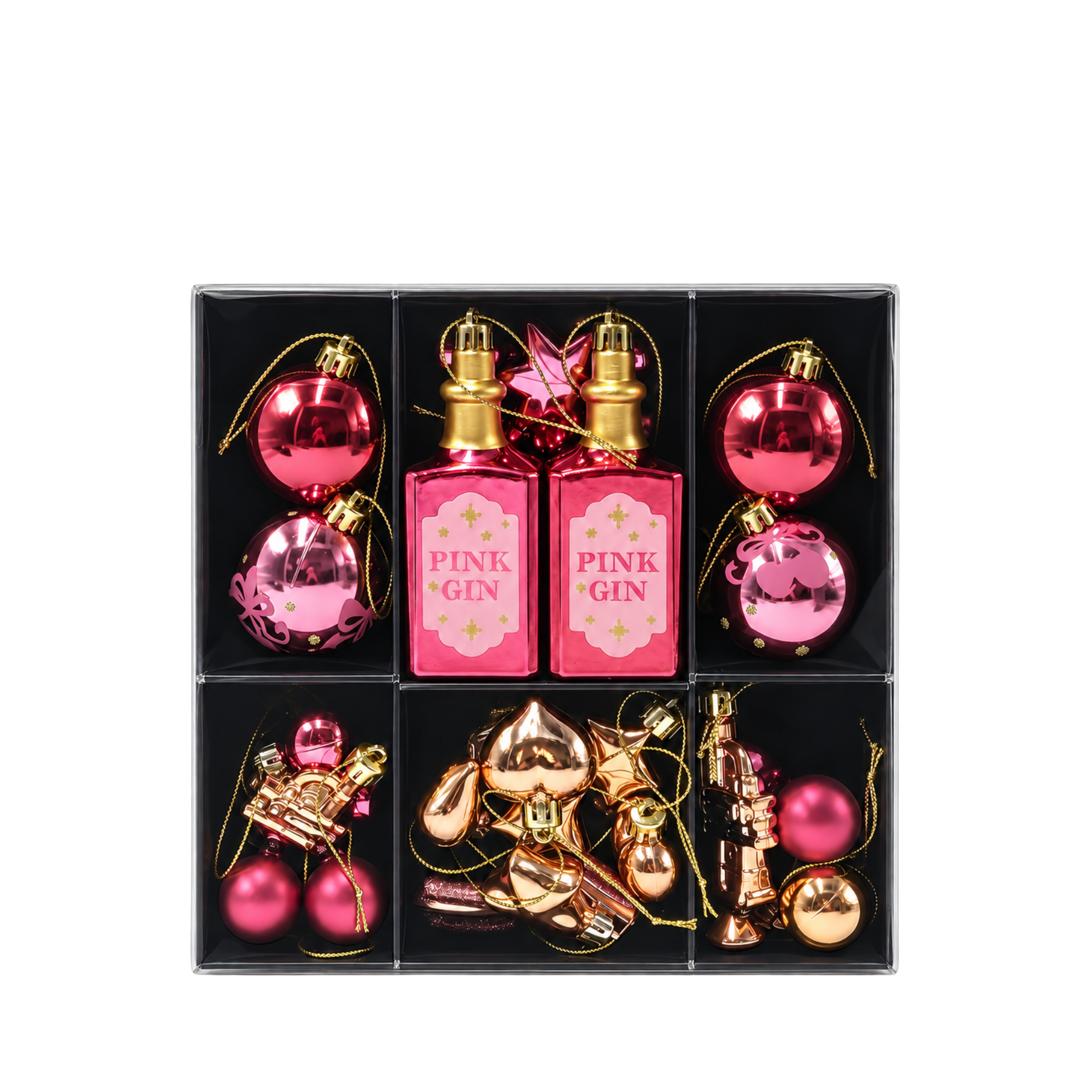 Weihnachtsanhänger Geschenkbox, 38 Stk.