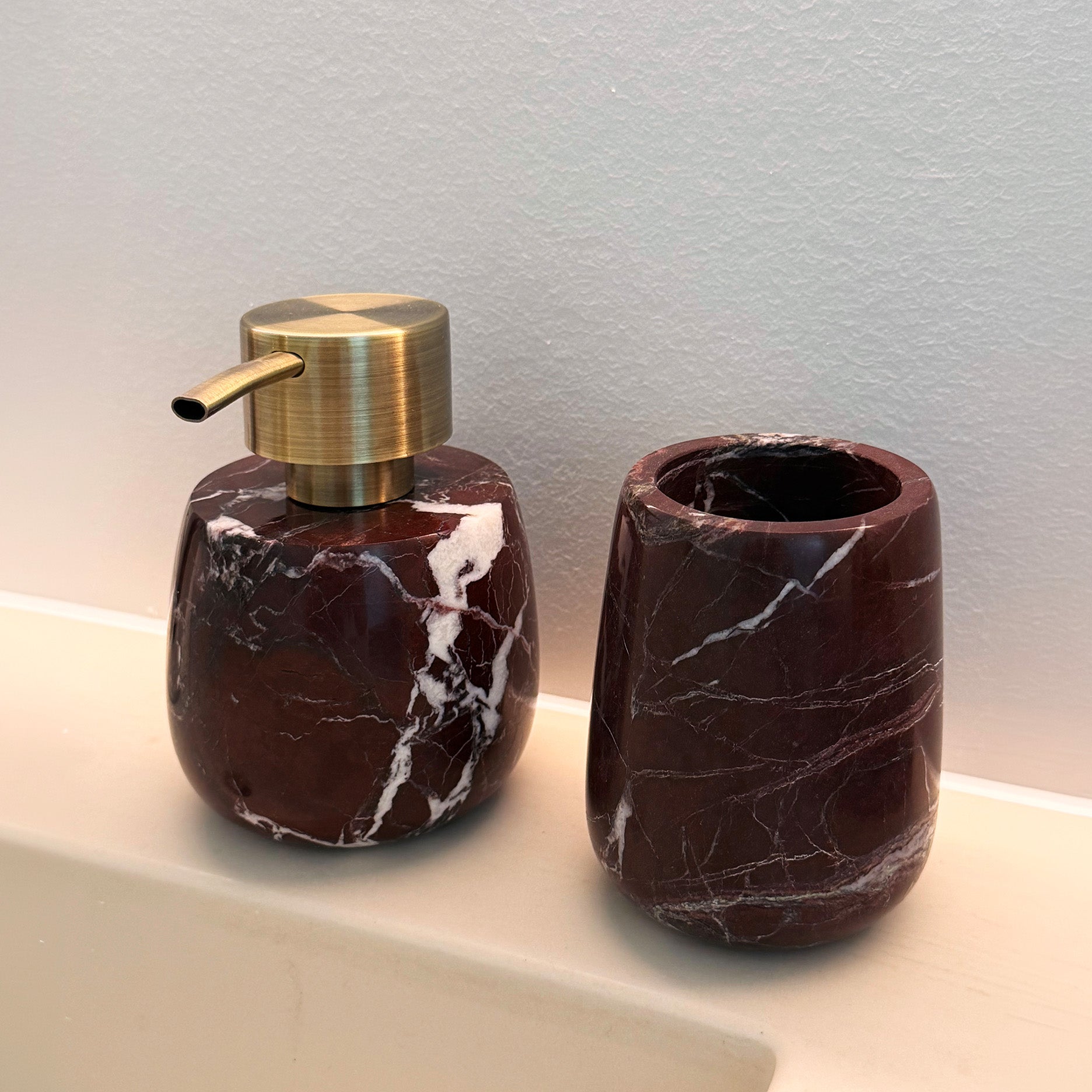 Rosa Levanto Marmor-Zahnputzbecher