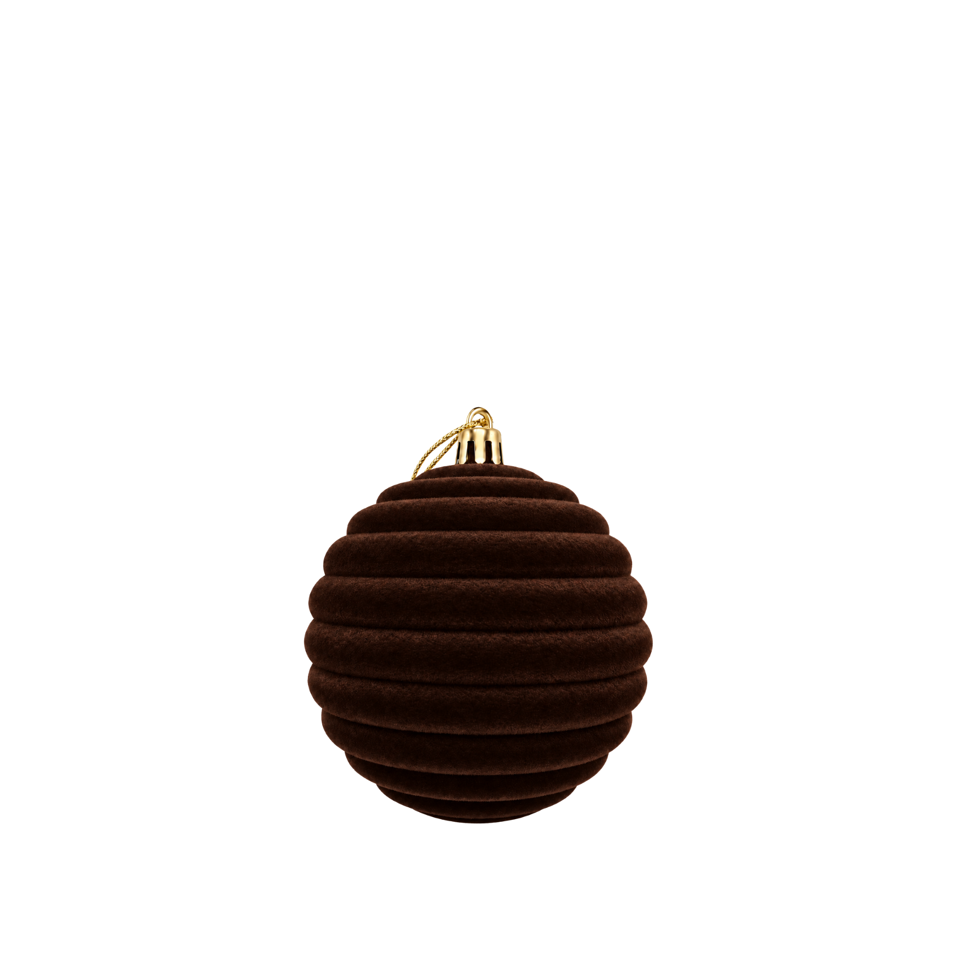 Weihnachtskugel aus Samt - 8 cm