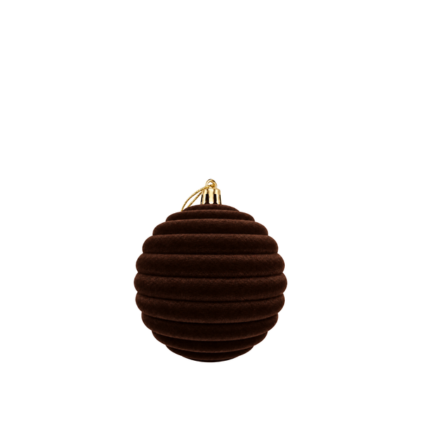 Weihnachtskugel aus Samt - 8 cm