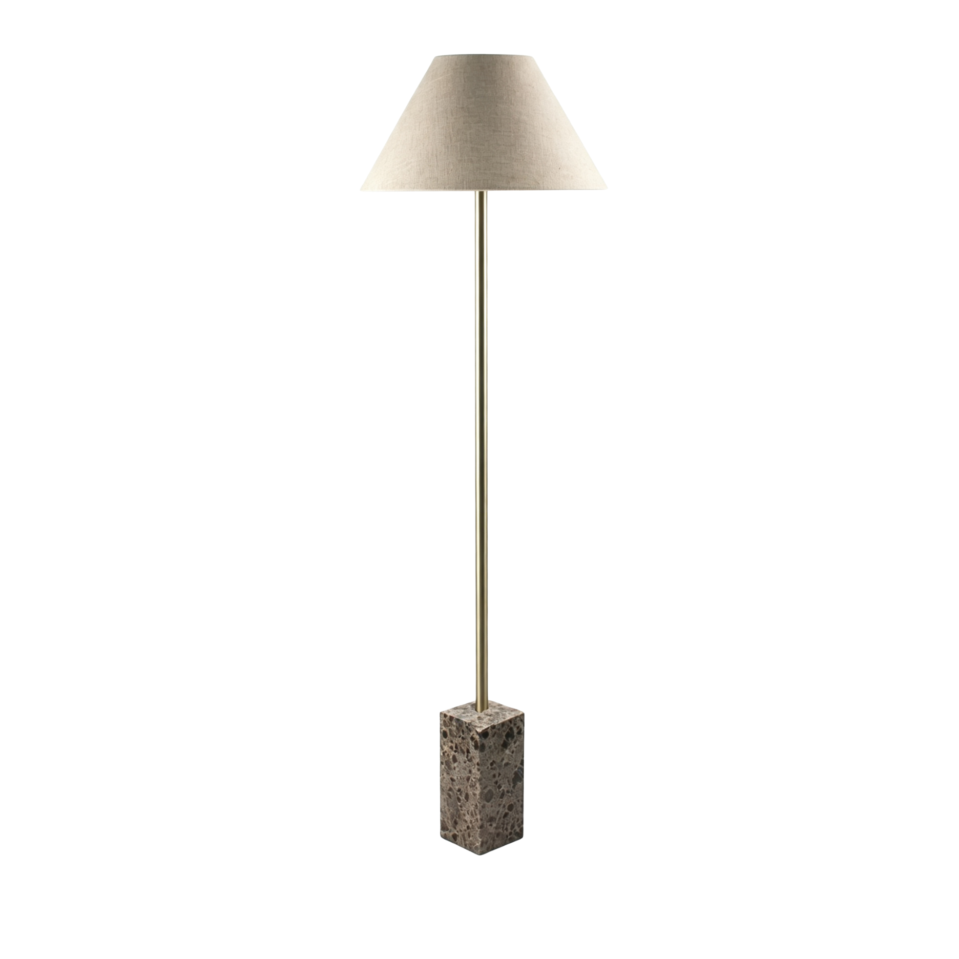 Brun Marmor Gulvlampe