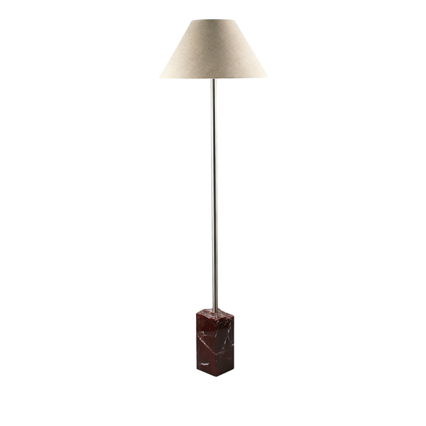 Rote Marmor-Stehlampe