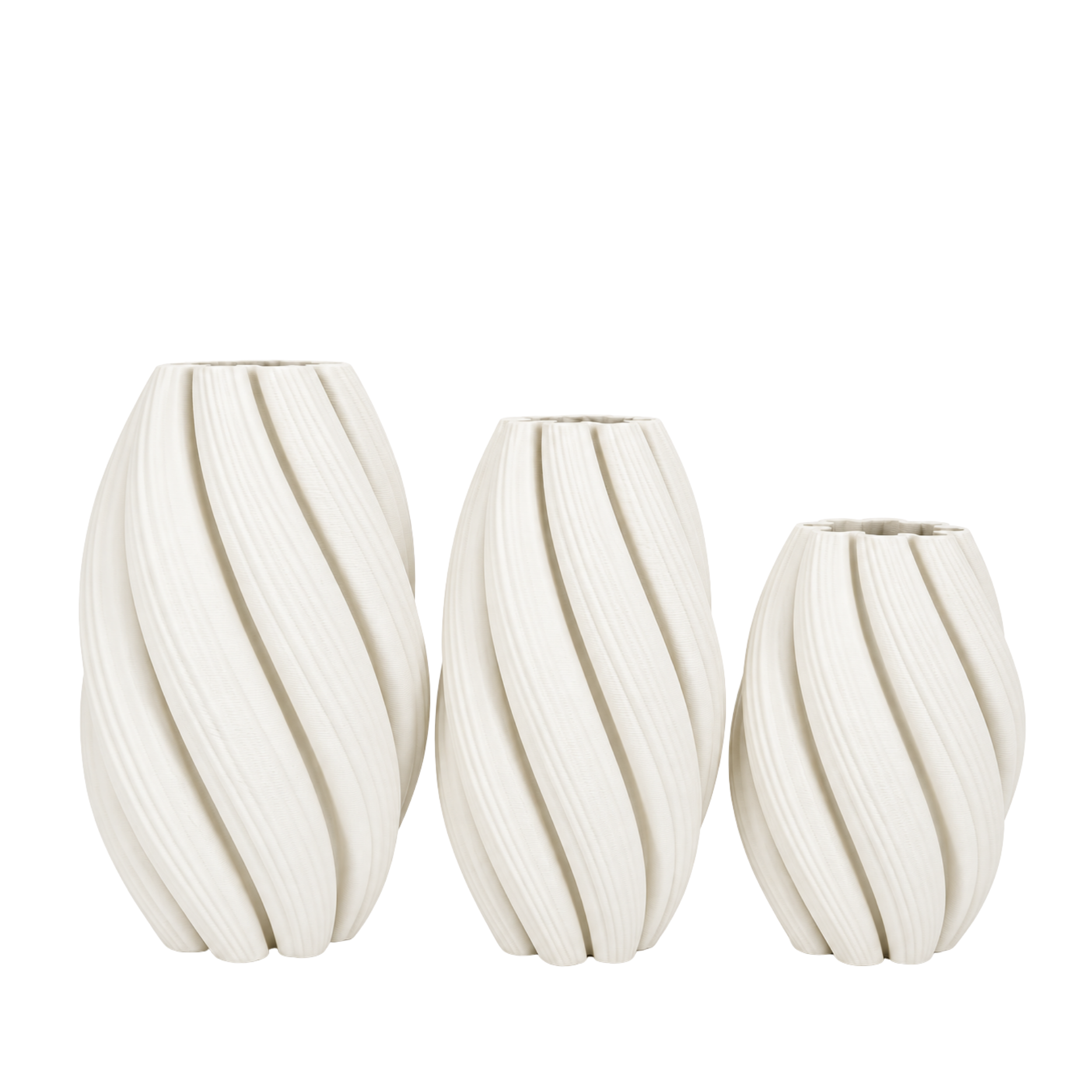 3D Wave keramisk vase II - L