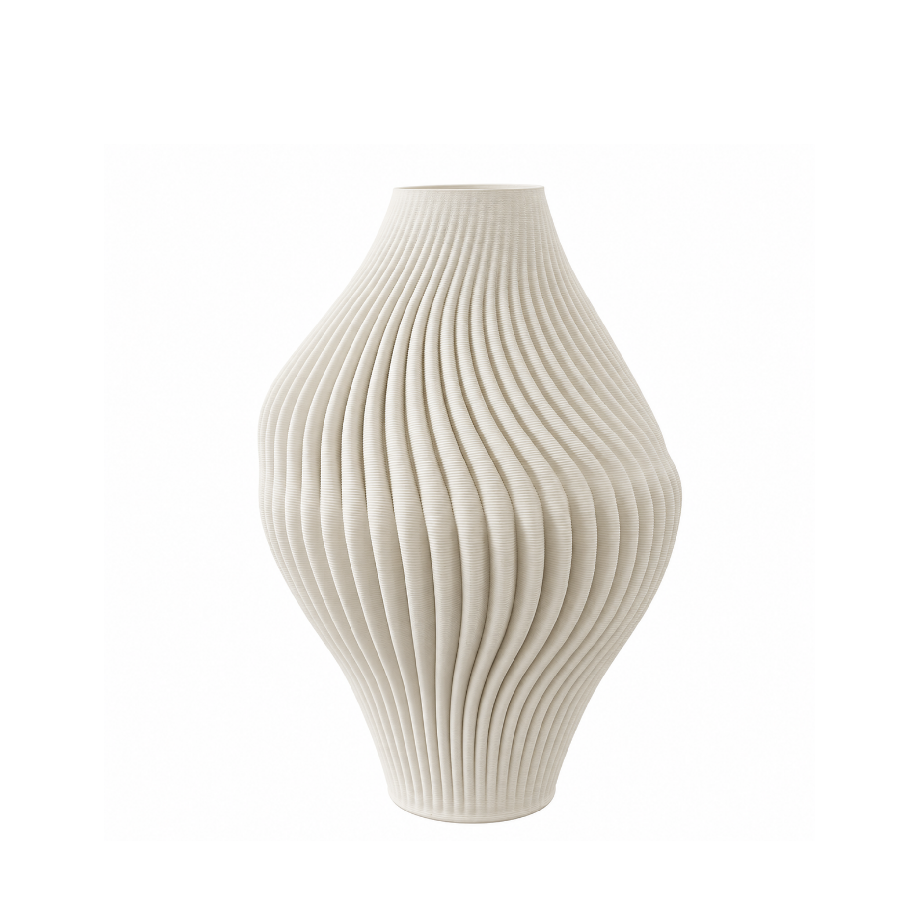 Strøm 3D Keramikvase - S