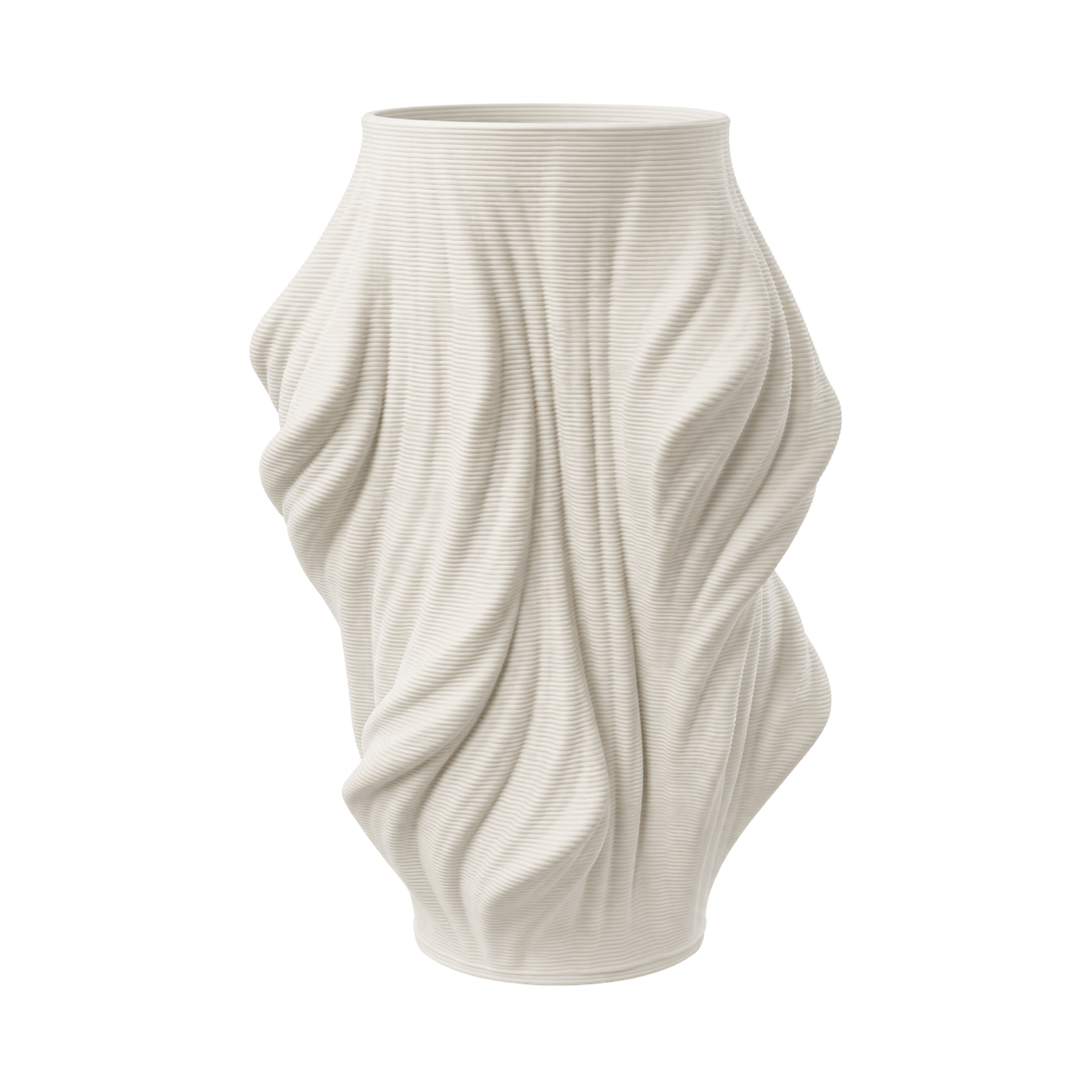 Seidenmatte 3D Keramikvase - M