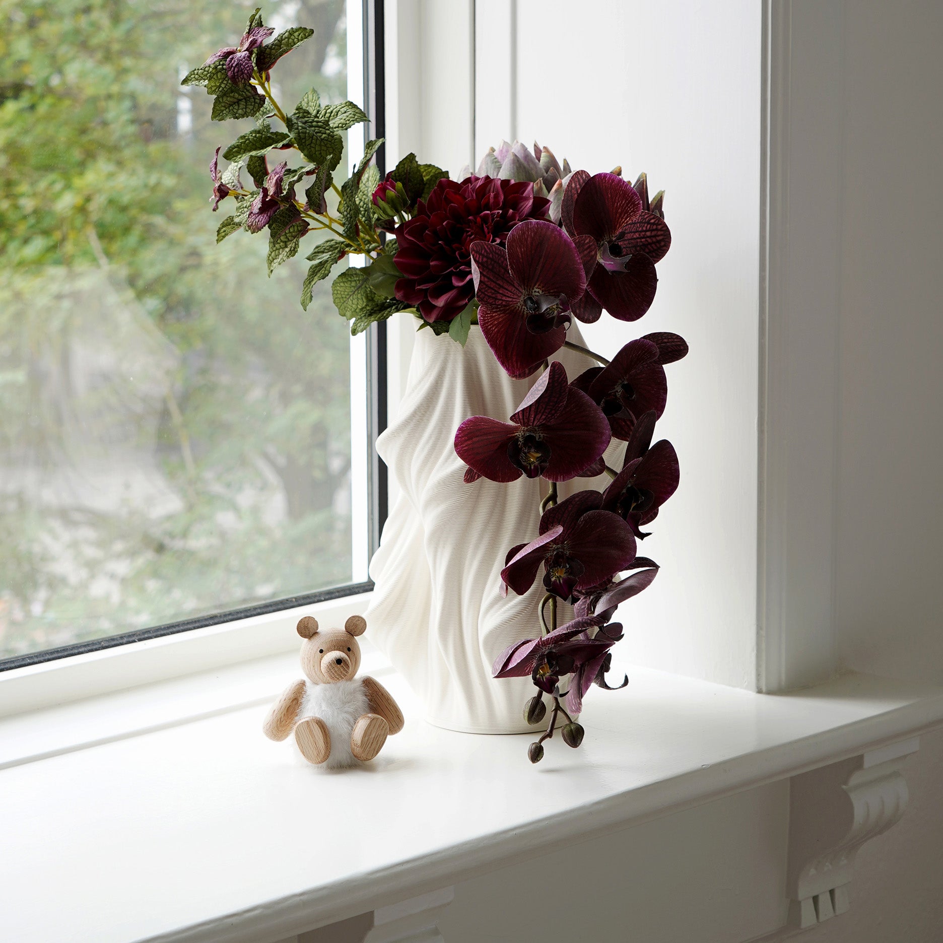 Seidenmatte 3D Keramikvase - M