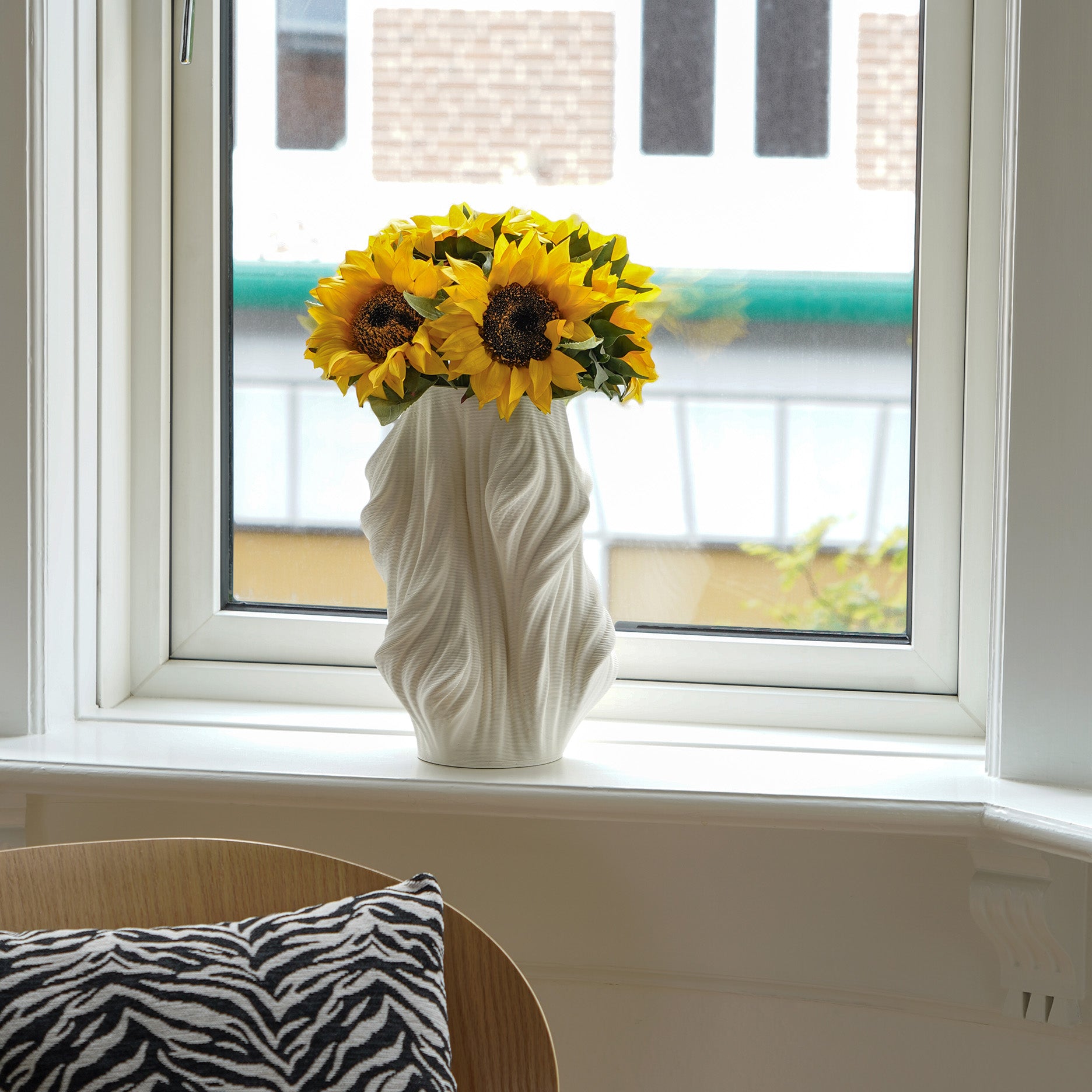Seidenmatte 3D Keramikvase - M