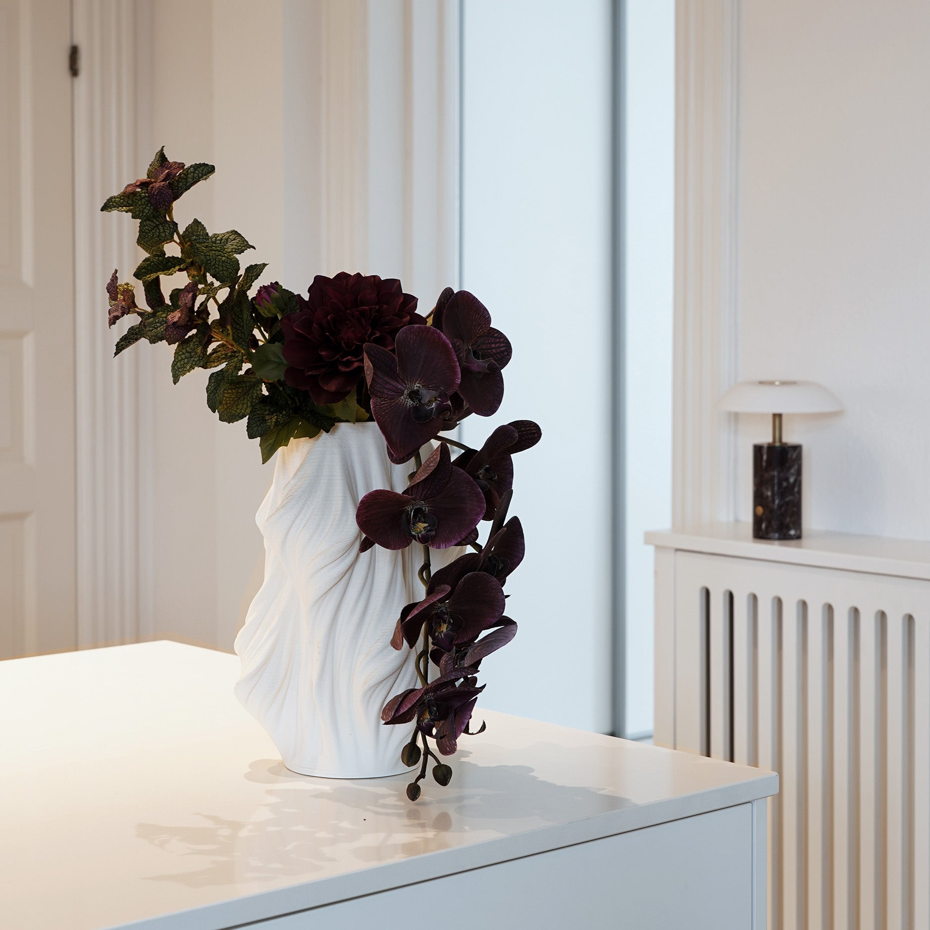 Seidenmatte 3D Keramikvase - M