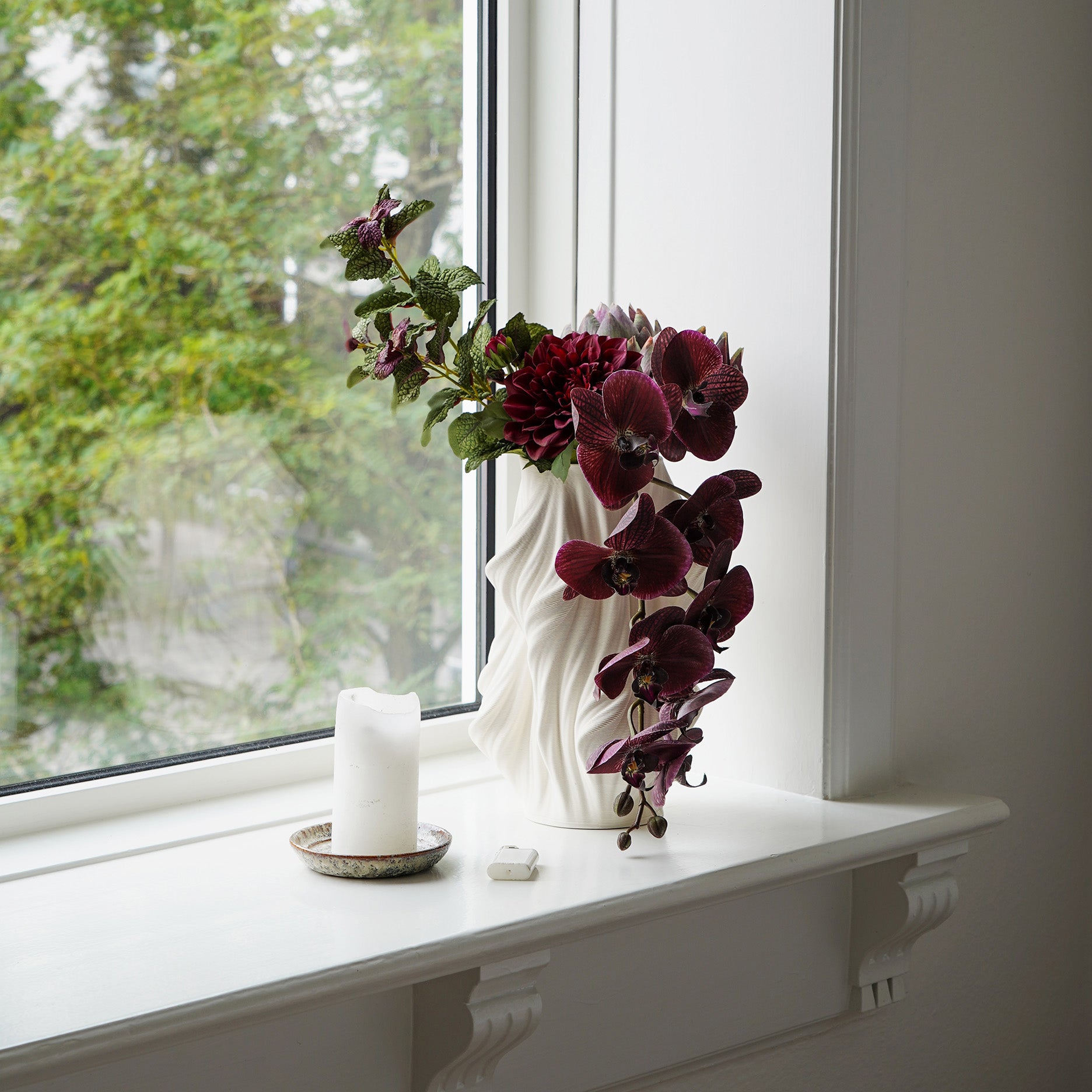 Seidenmatte 3D Keramikvase - M