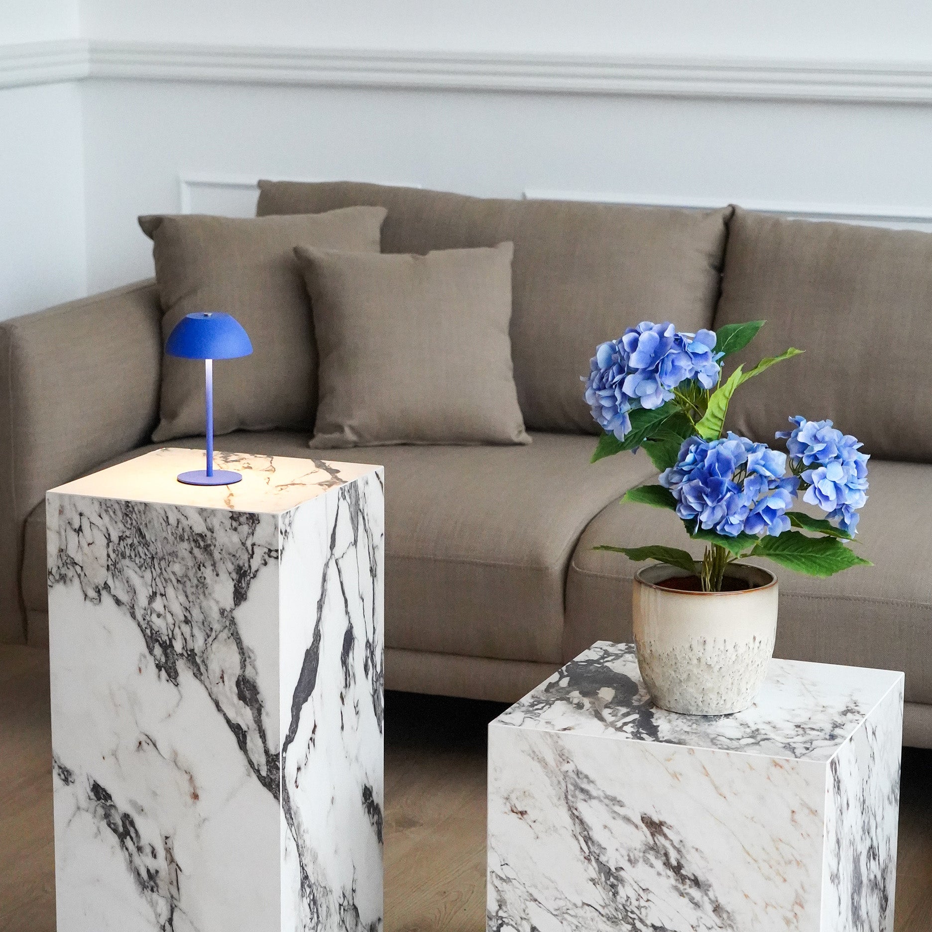 Realtouch Hortensie im Topf - H48 cm