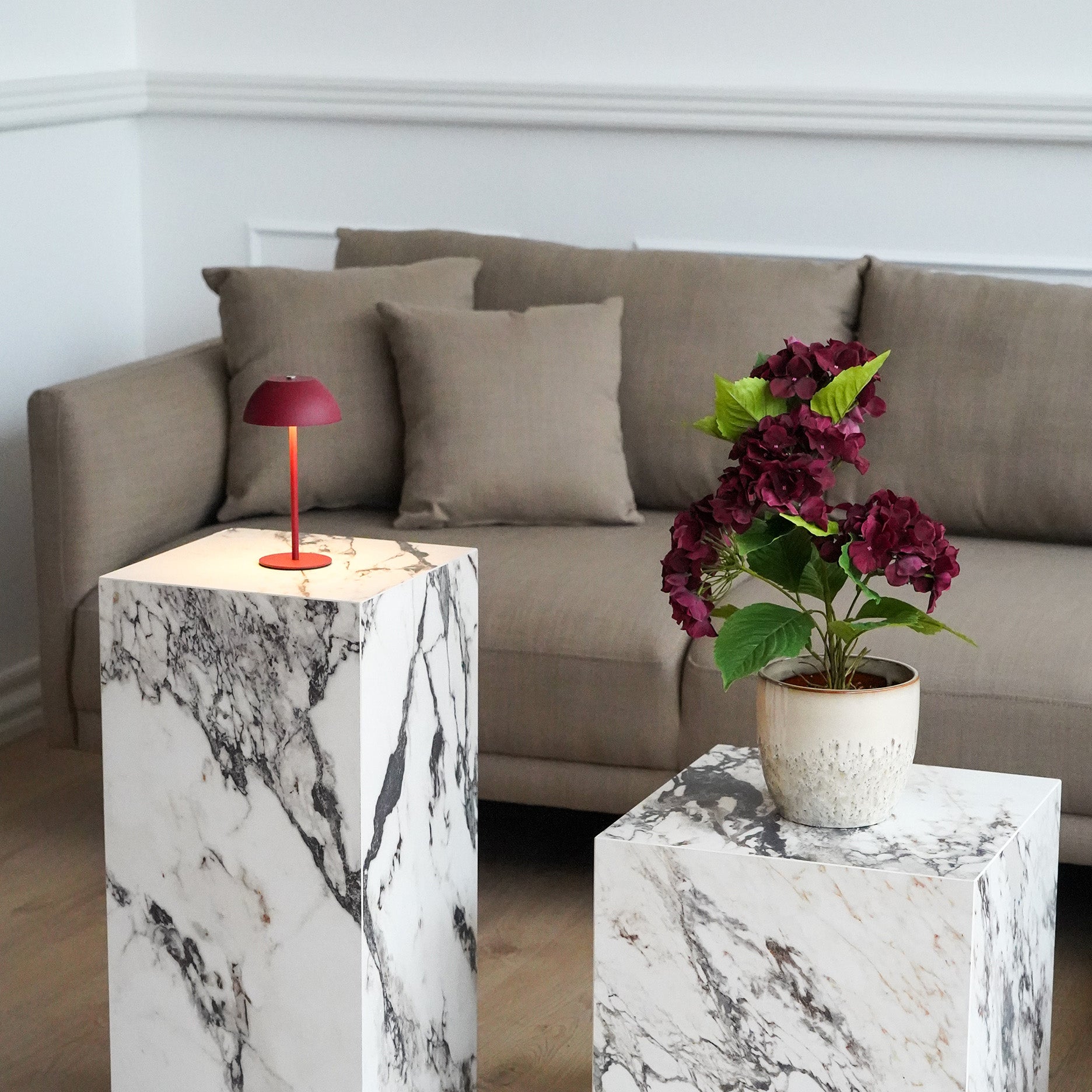 Realtouch Hortensie im Topf - H48 cm