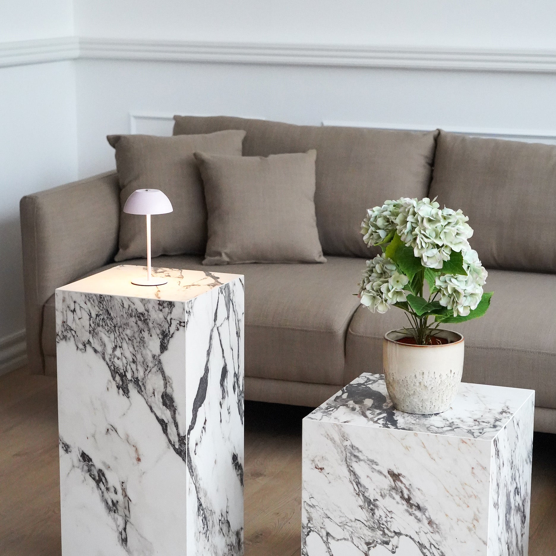 Realtouch Hortensie im Topf - H48 cm