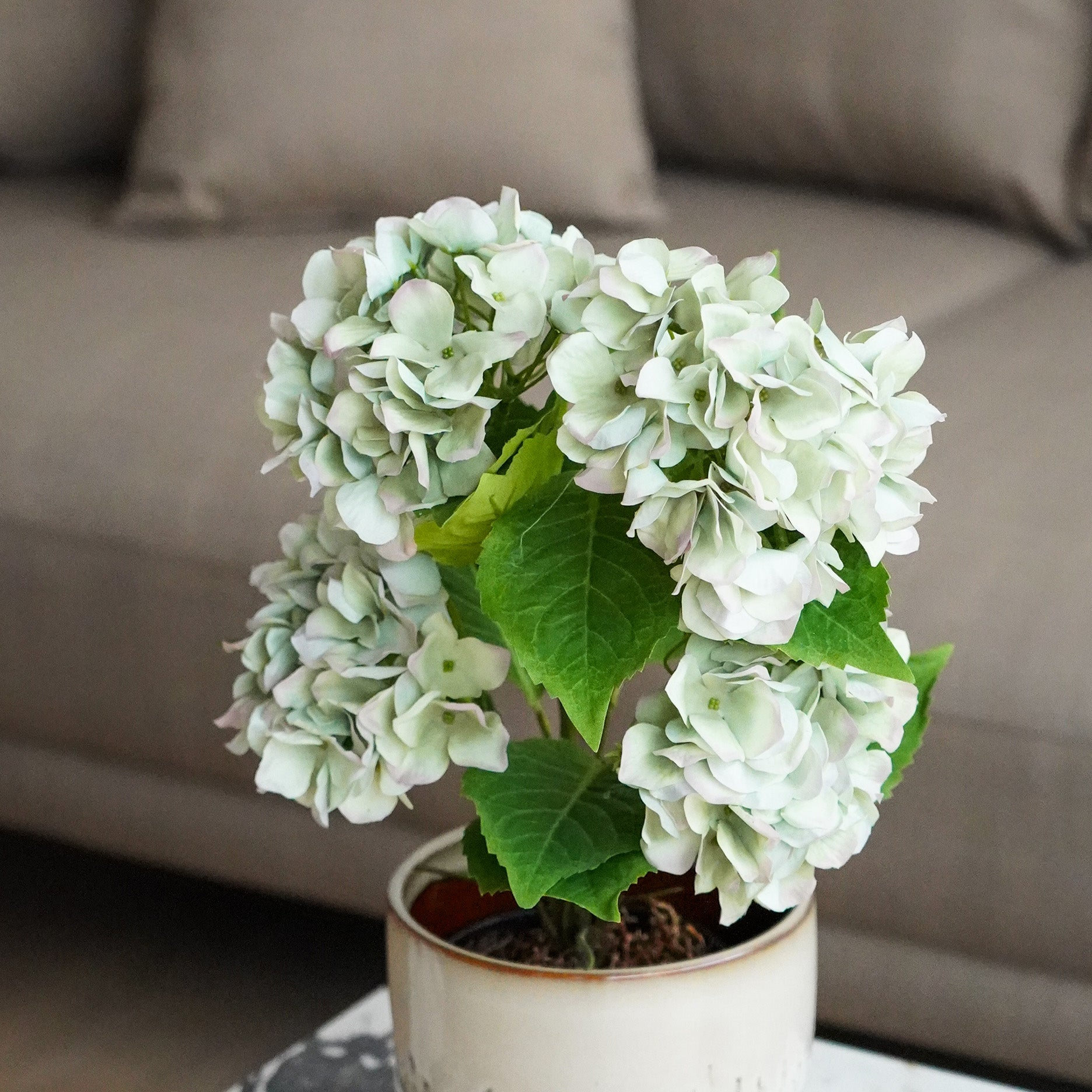 Realtouch Hortensie im Topf - H48 cm