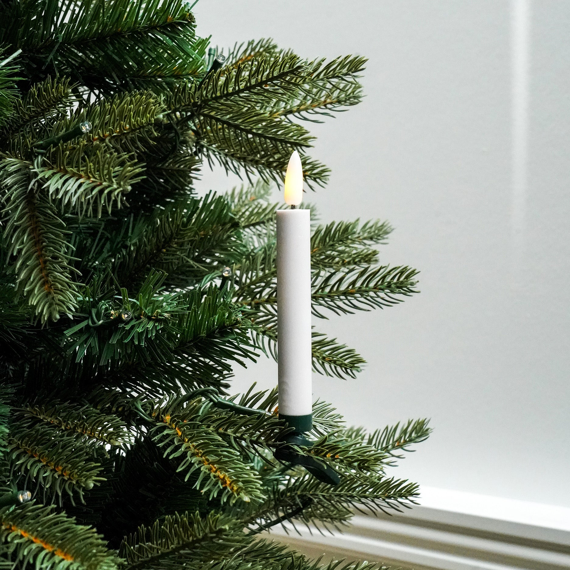LED-Weihnachtsbaumkerzen mit Clips - 10 Stk.