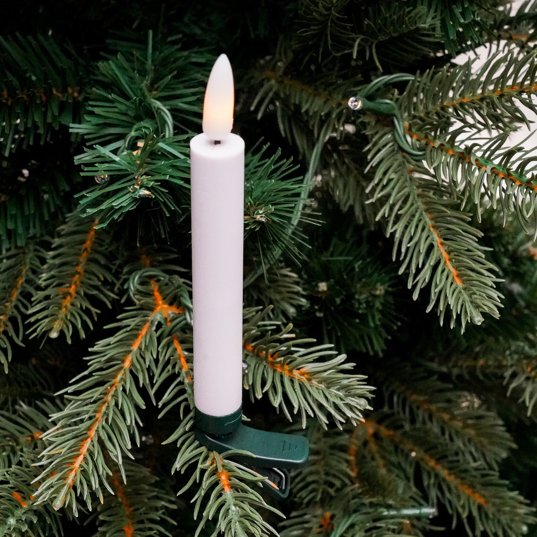 LED-Weihnachtsbaumkerzen mit Clips - 10 Stk.