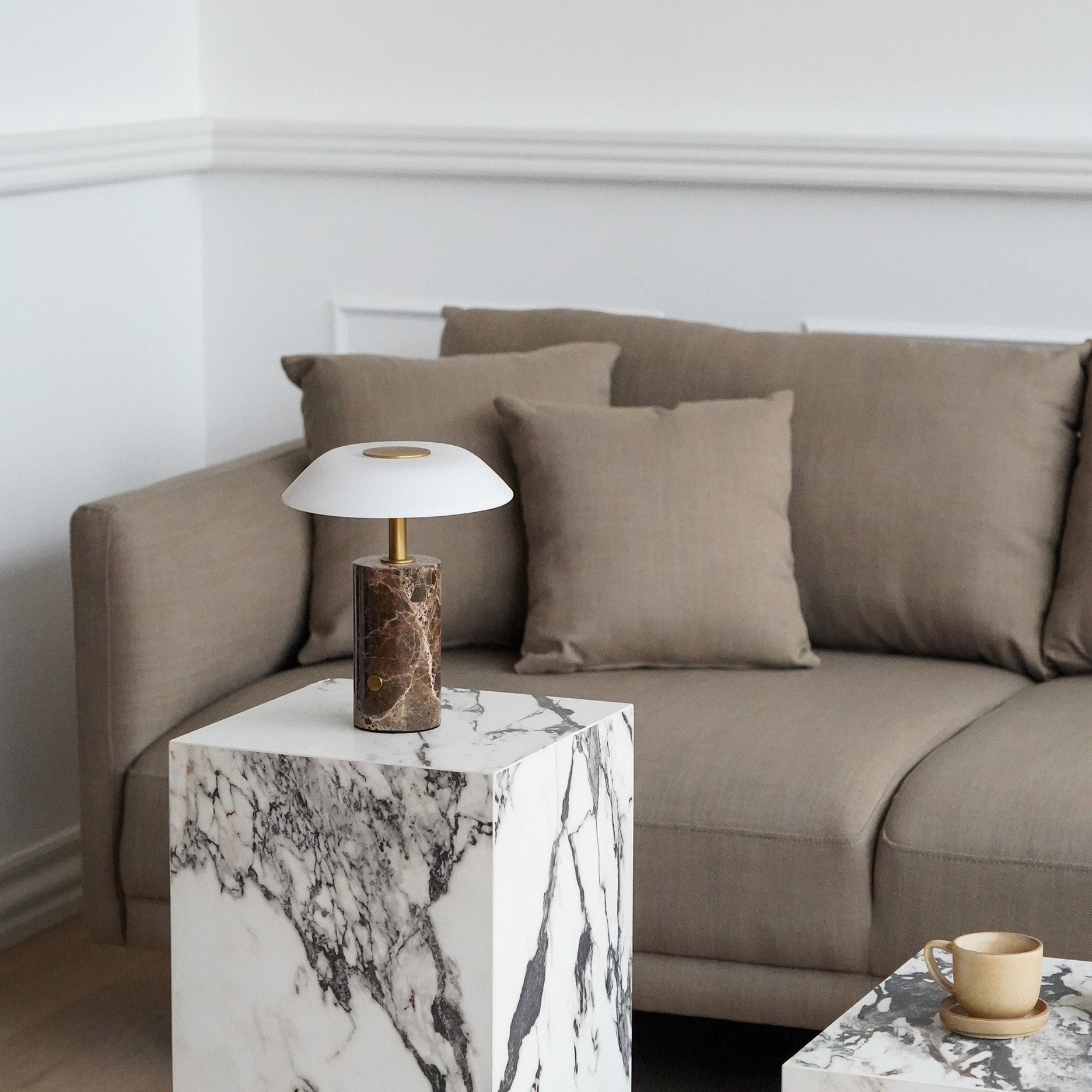 Nero Marmor LED-Lampe