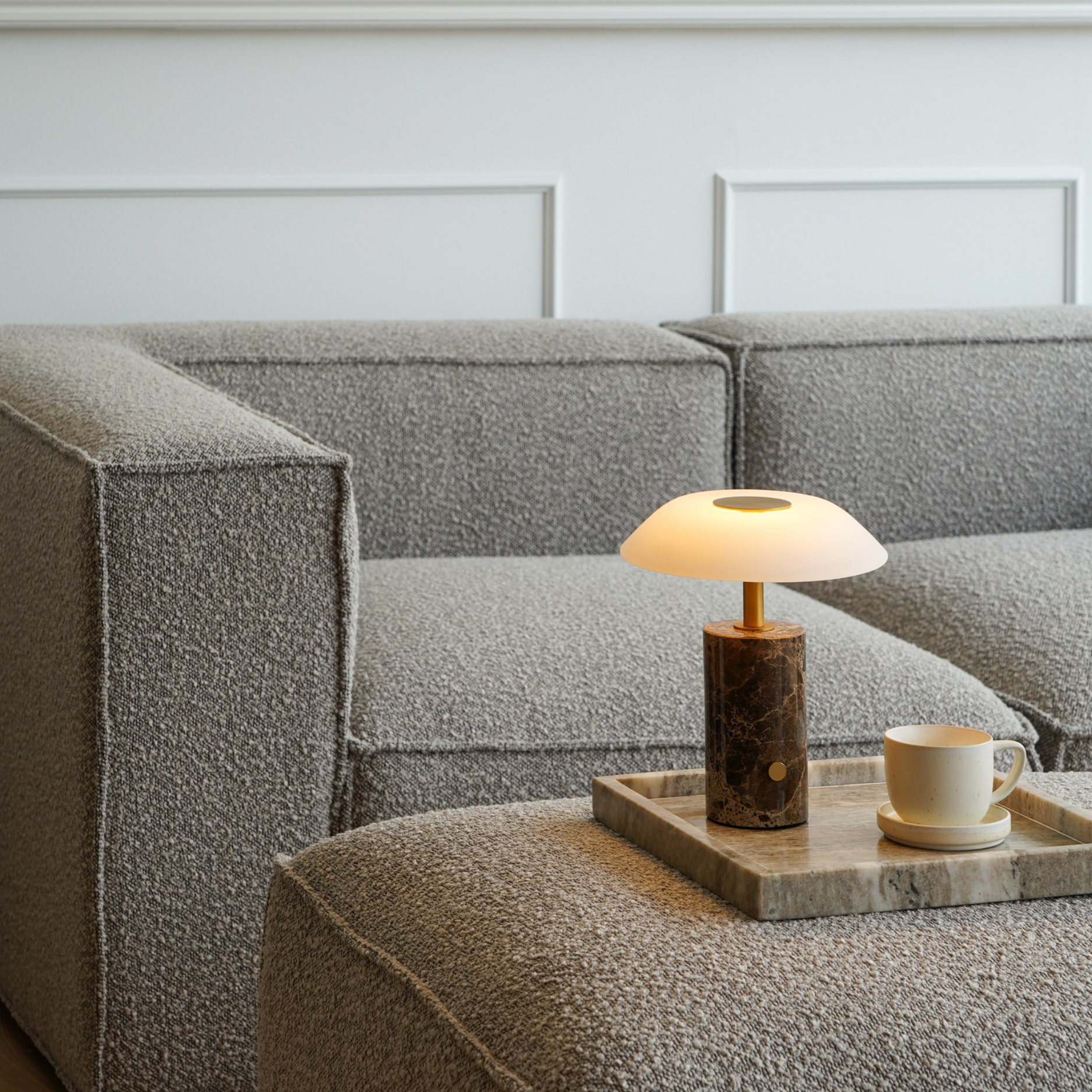 Nero Marmor LED-Lampe