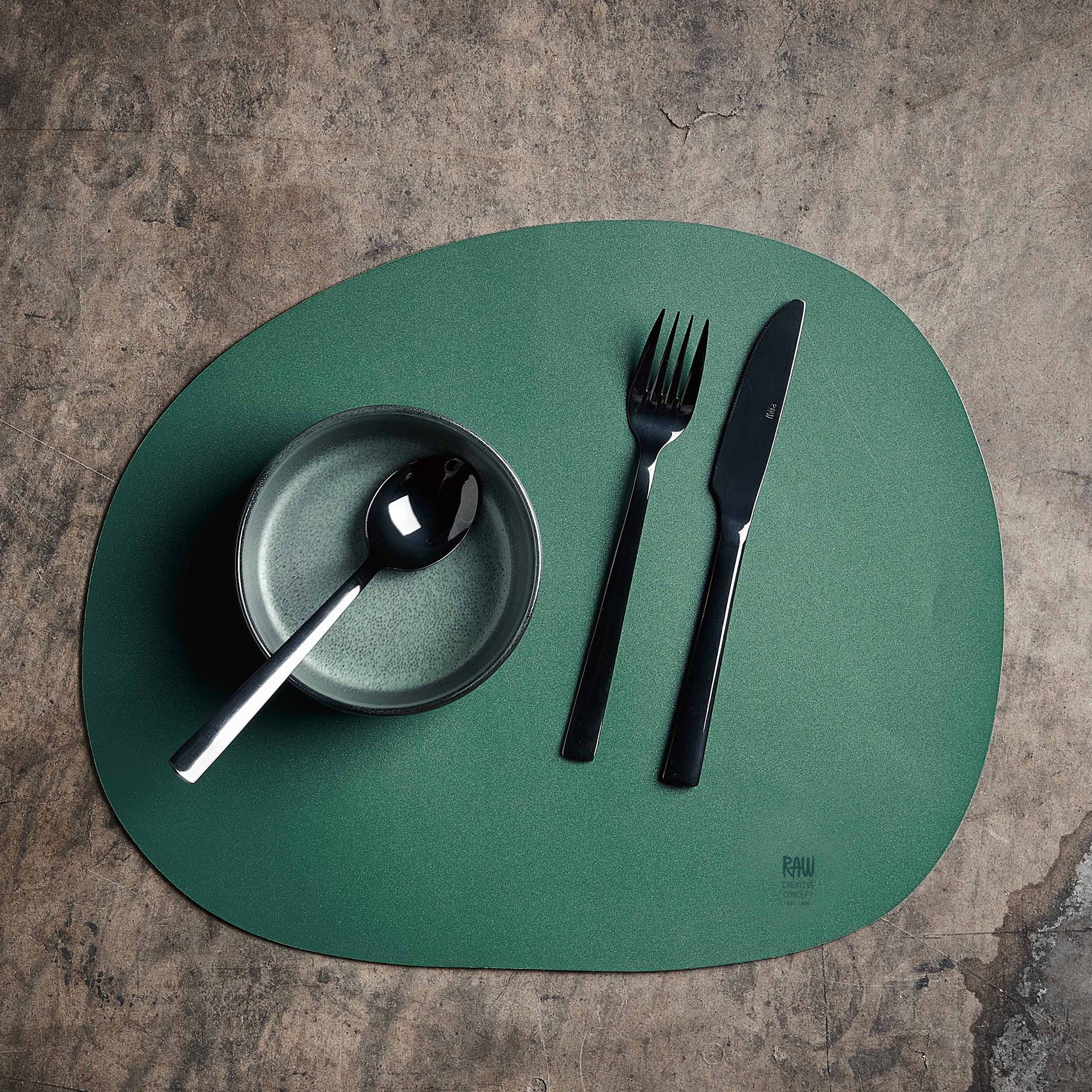 RAW Platzset Soft Surface Dunkelgrün
