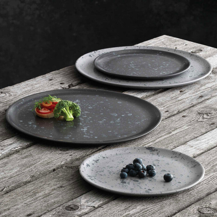 RAW frokosttallerken Ø23 cm sort spotted