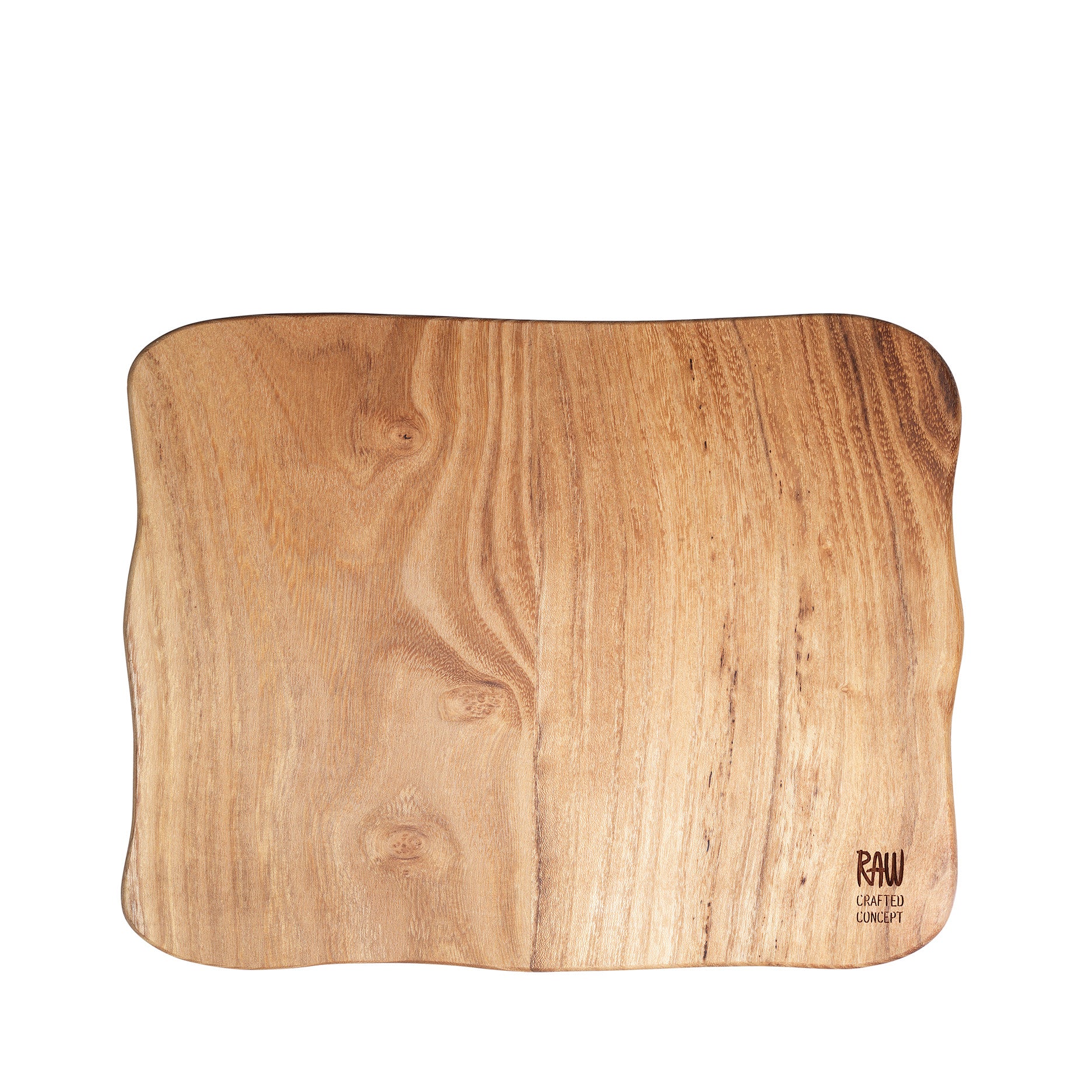 Raw teak skærebræt 40x30x2cm