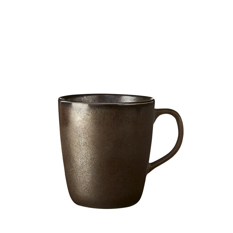 RAW Tasse mit Henkel 35 cl metallicbraun