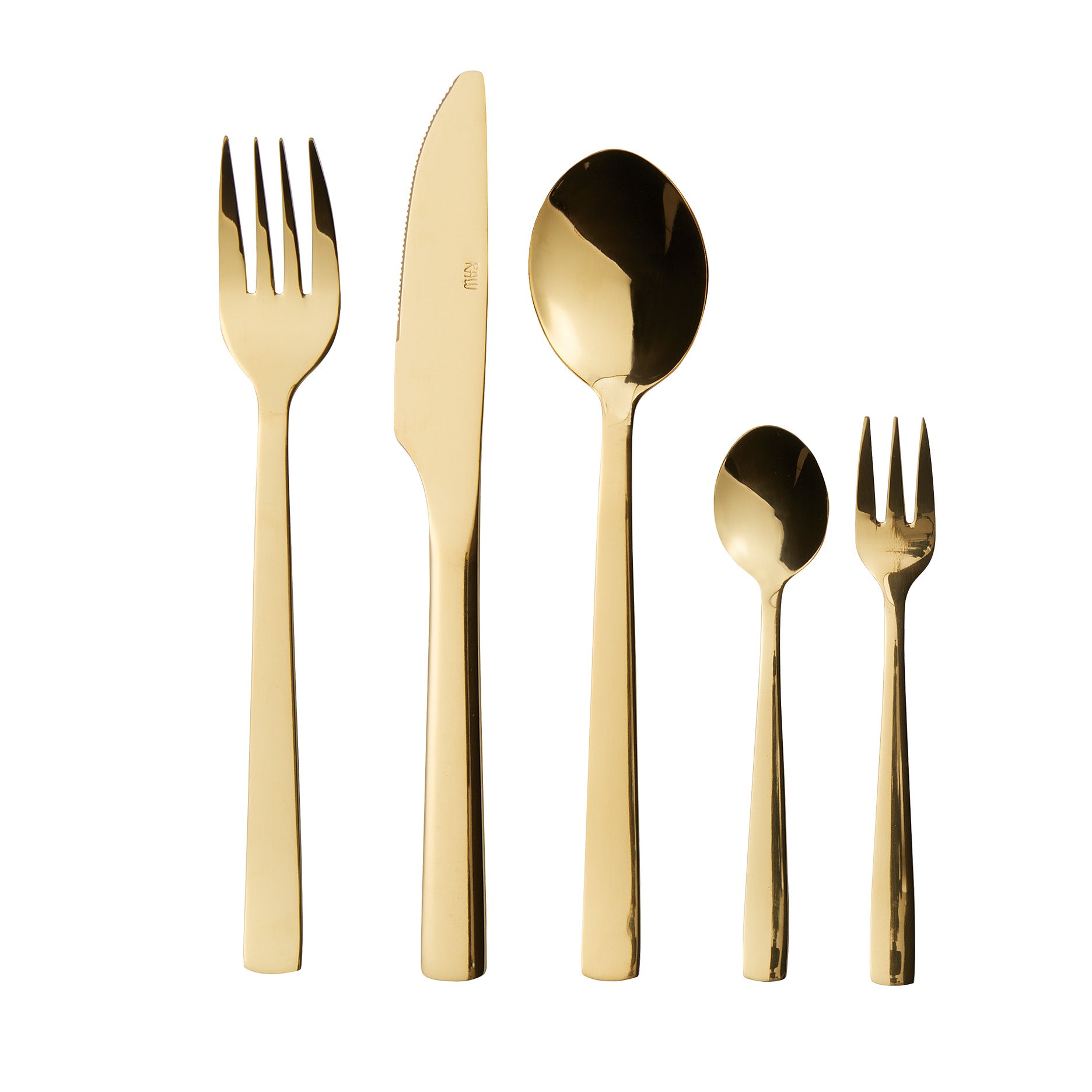 RAW Besteckset 60 teilig goldfarben