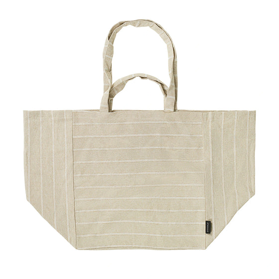 Life Stripe Strandtasche Beige