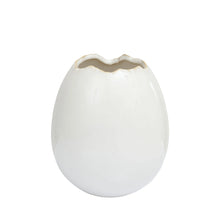  EGG Vase H9 cm Weiß