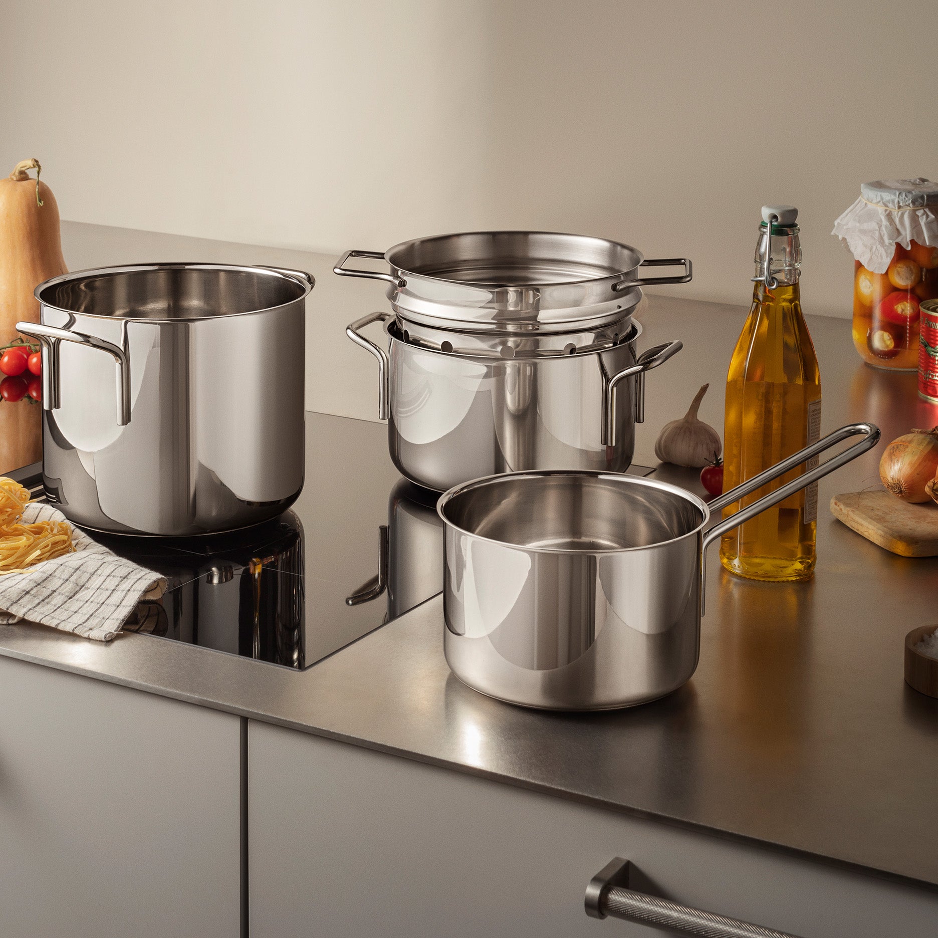 Stainless Steel kasserolle 1,8 L