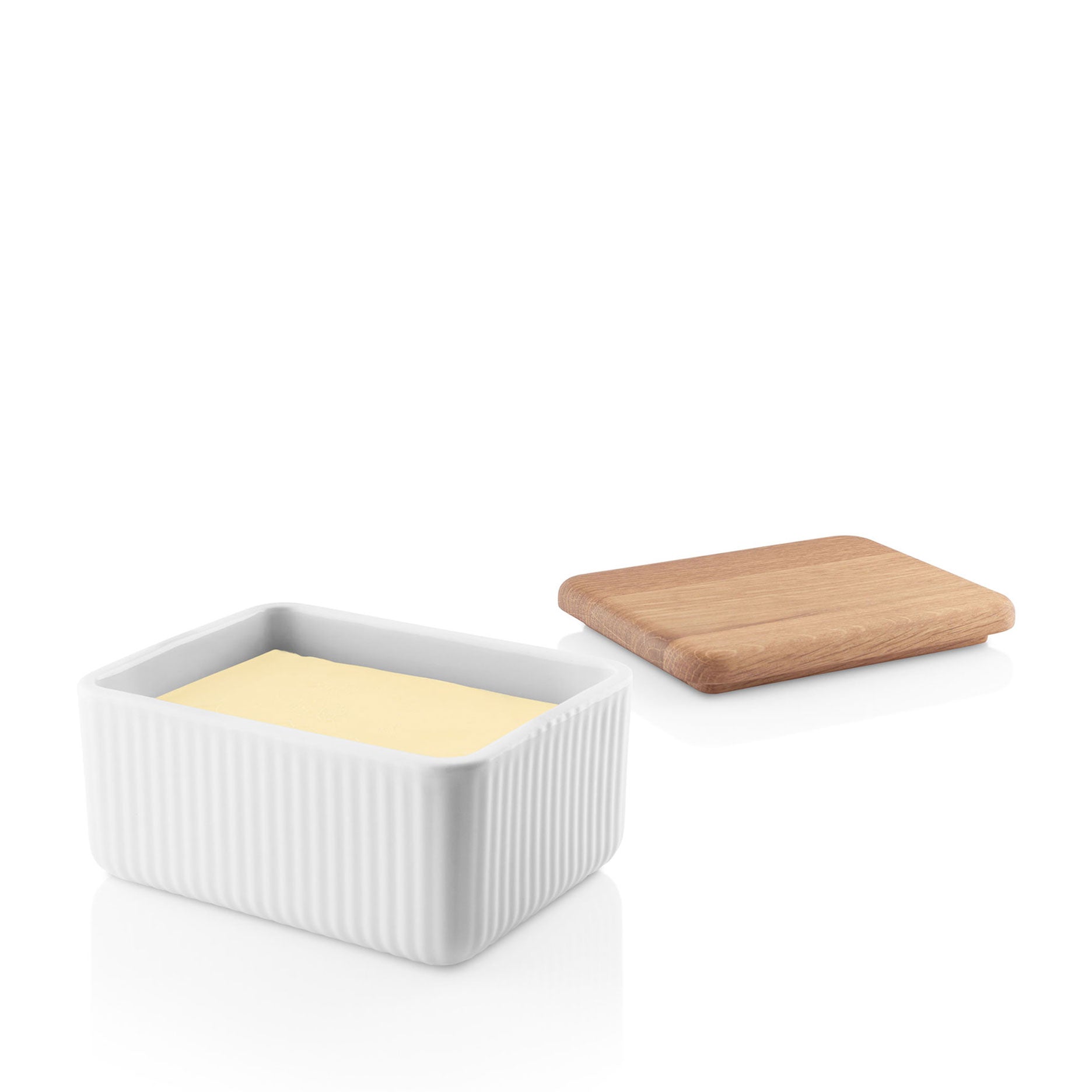 Legio Nova Butterdose mit Eichenholzdeckel