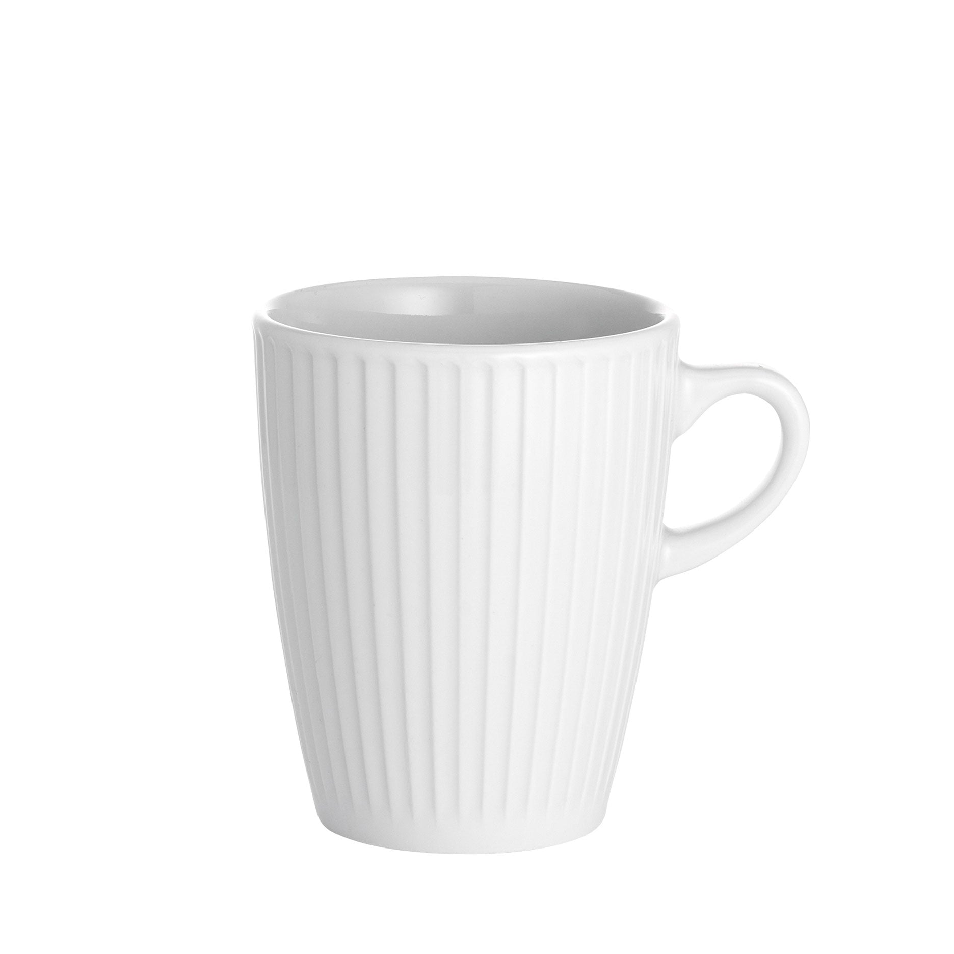 Plissé Becher 27 cl weiß