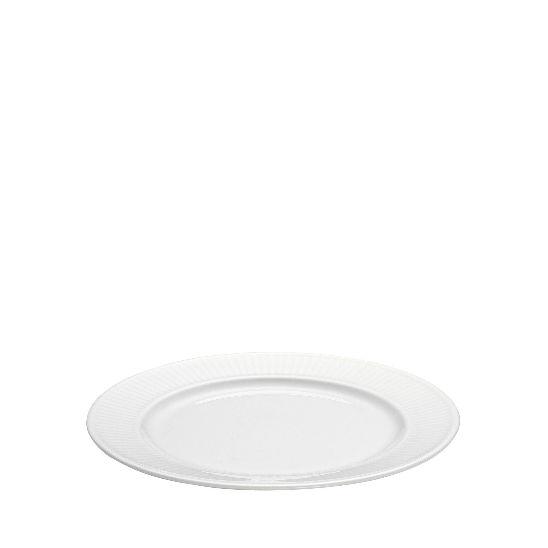 Plissé Teller flach D20 cm weiß
