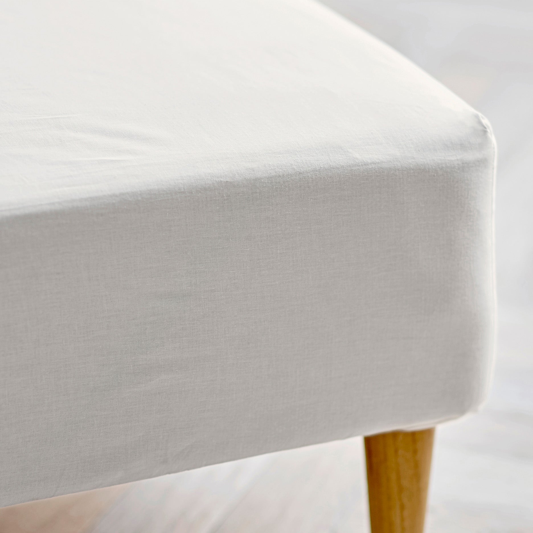 Calm Spannbettlaken – 180 x 200 x 30 cm, Offwhite