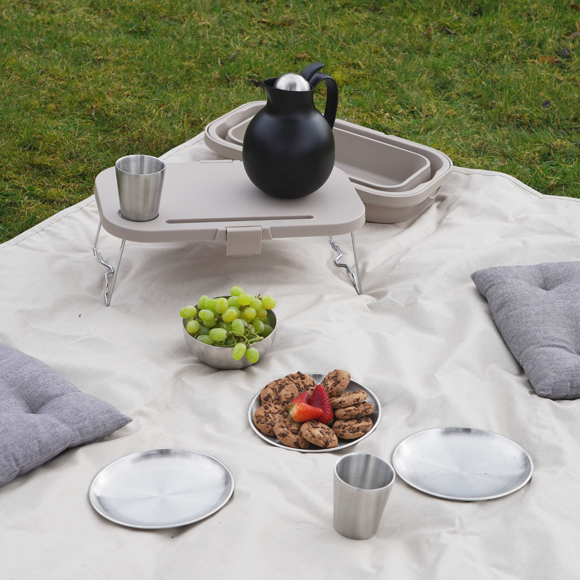 Zusammenklappbarer Picknickkorb