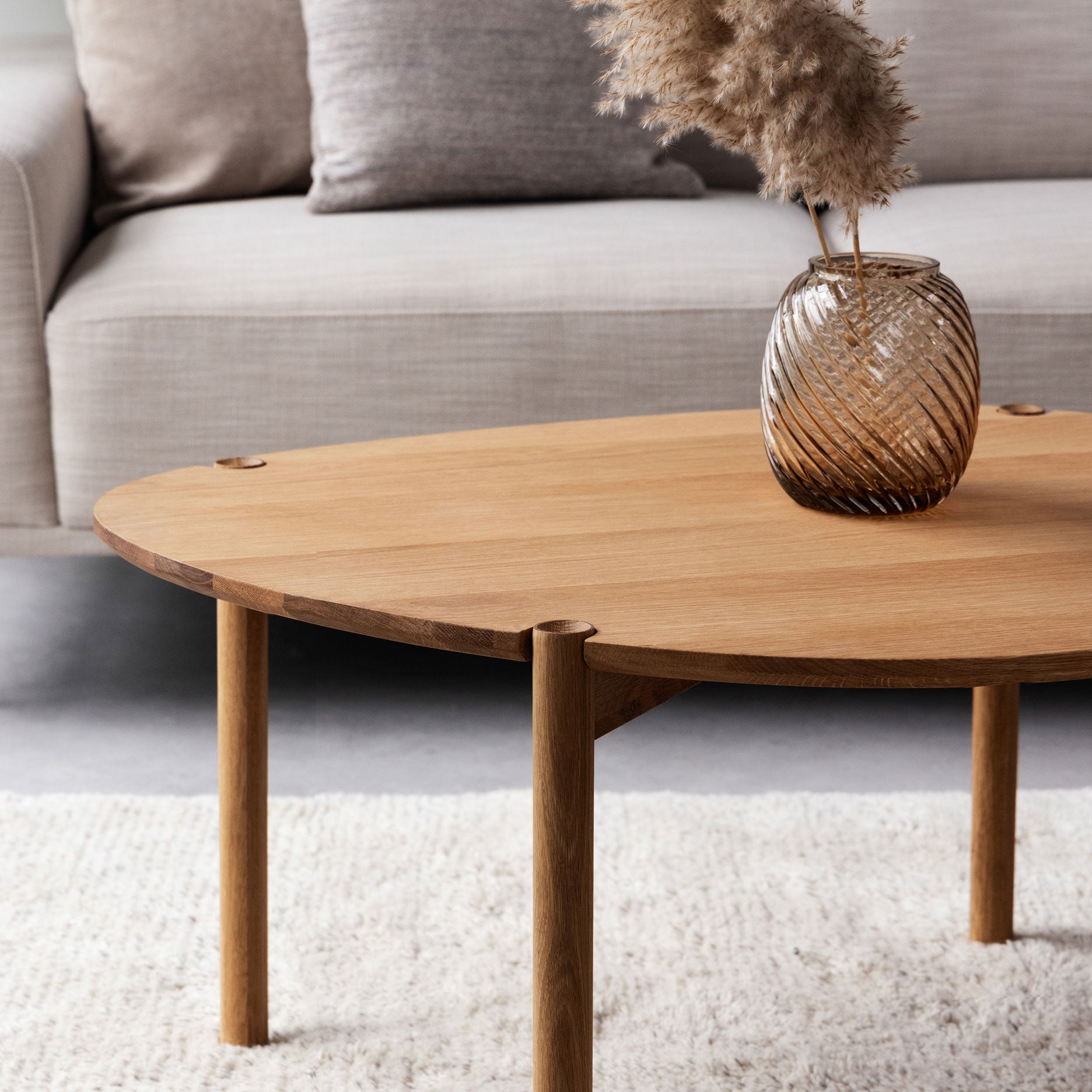 Colo Cross Couchtisch FSC-zertifizierte Eiche H43 cm
