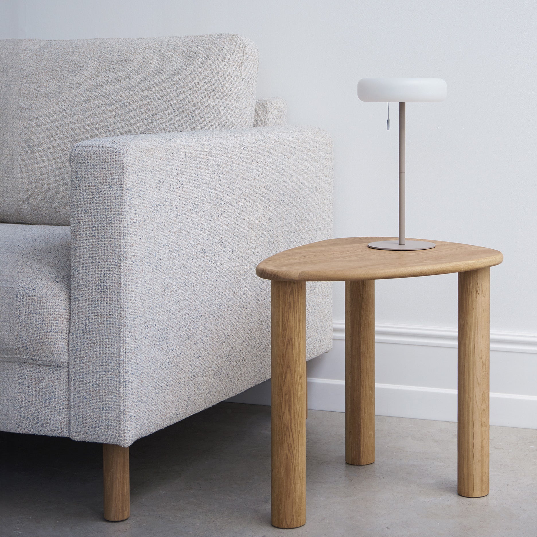 Stapleton II 3 pers. sofa m. egetræsben