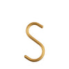 S-Haken 8 mm Gold