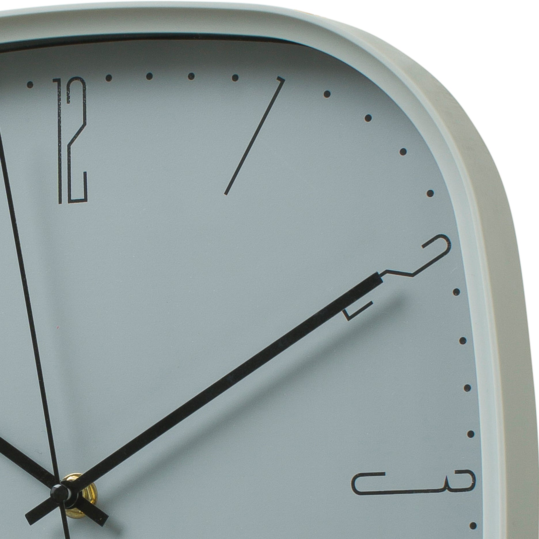 Wanduhr, quadratisch, 30x30 cm.