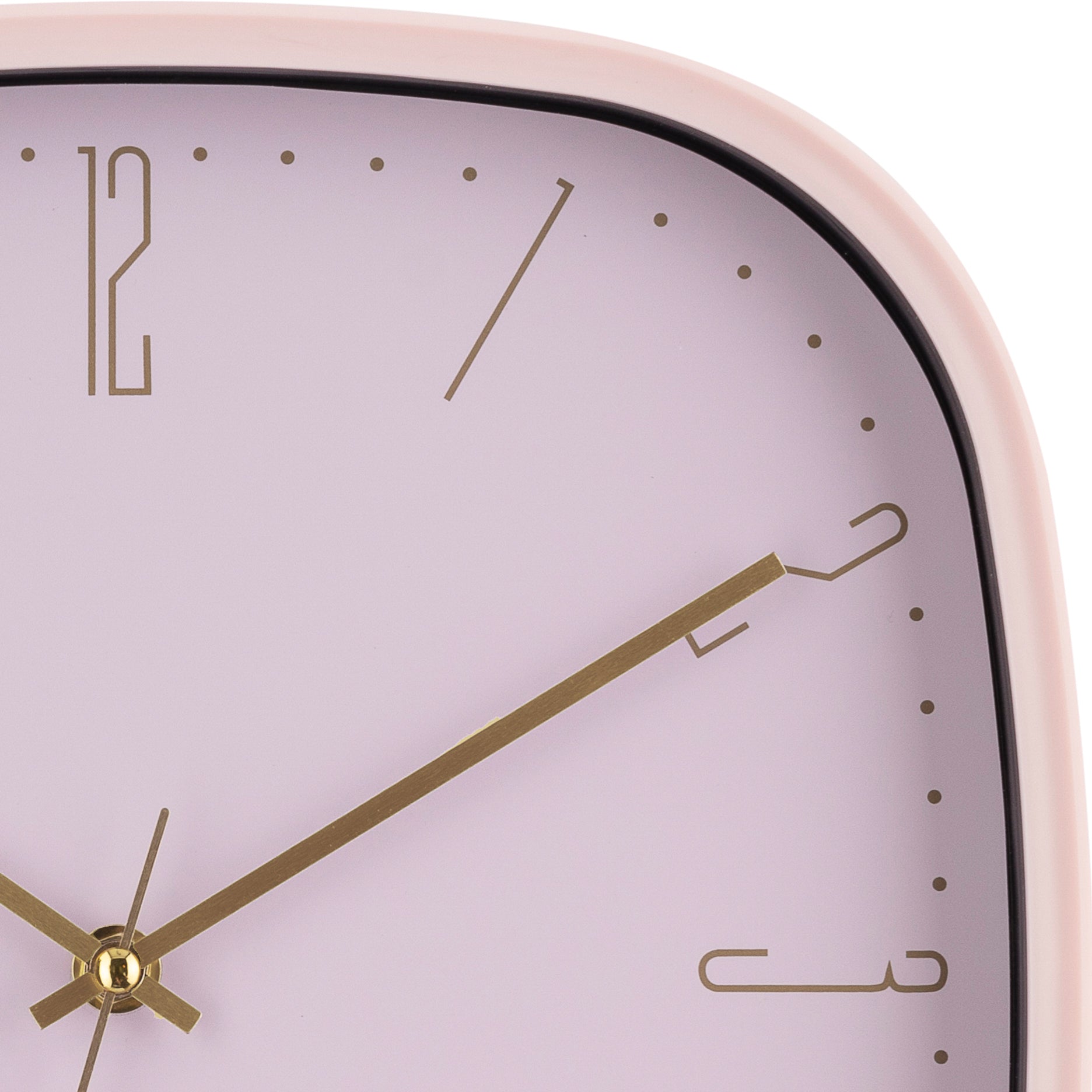 Wanduhr, quadratisch, 30x30 cm.