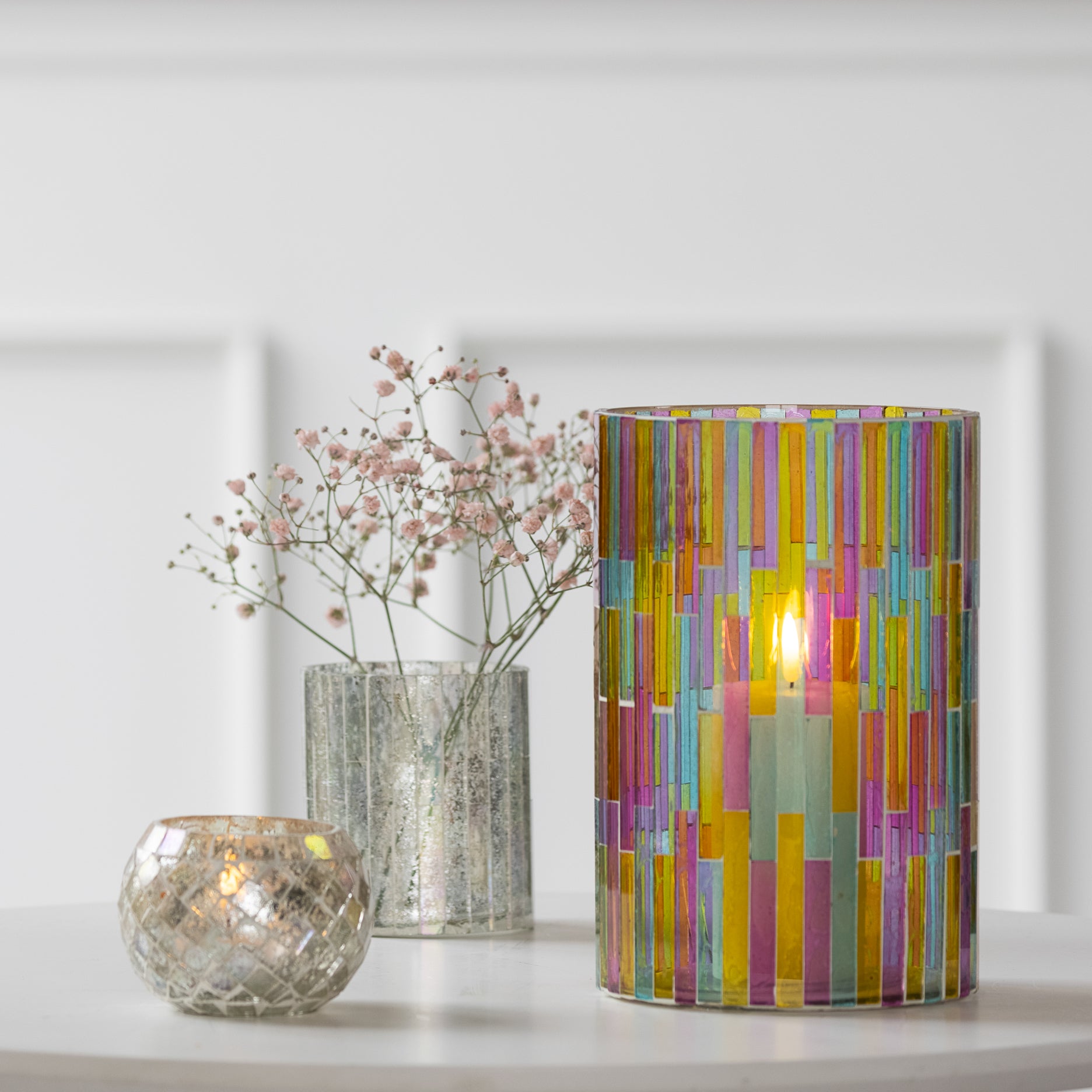Mosaik vase, H20