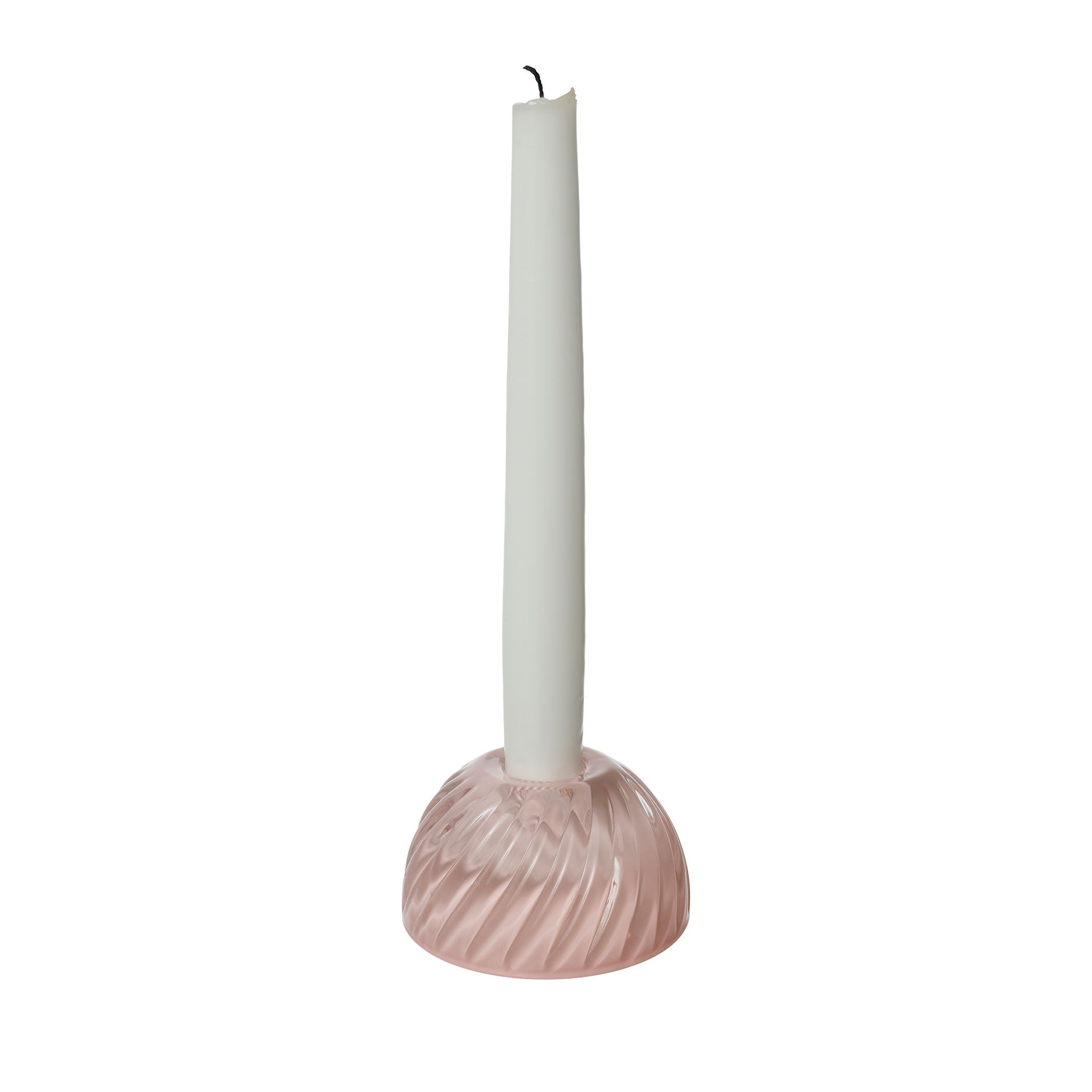 Turn glas lysestage