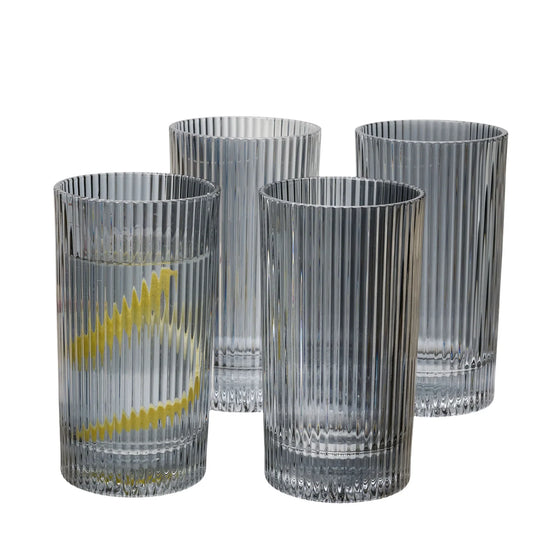 No01 Highball-Glas 4 Stk Grau